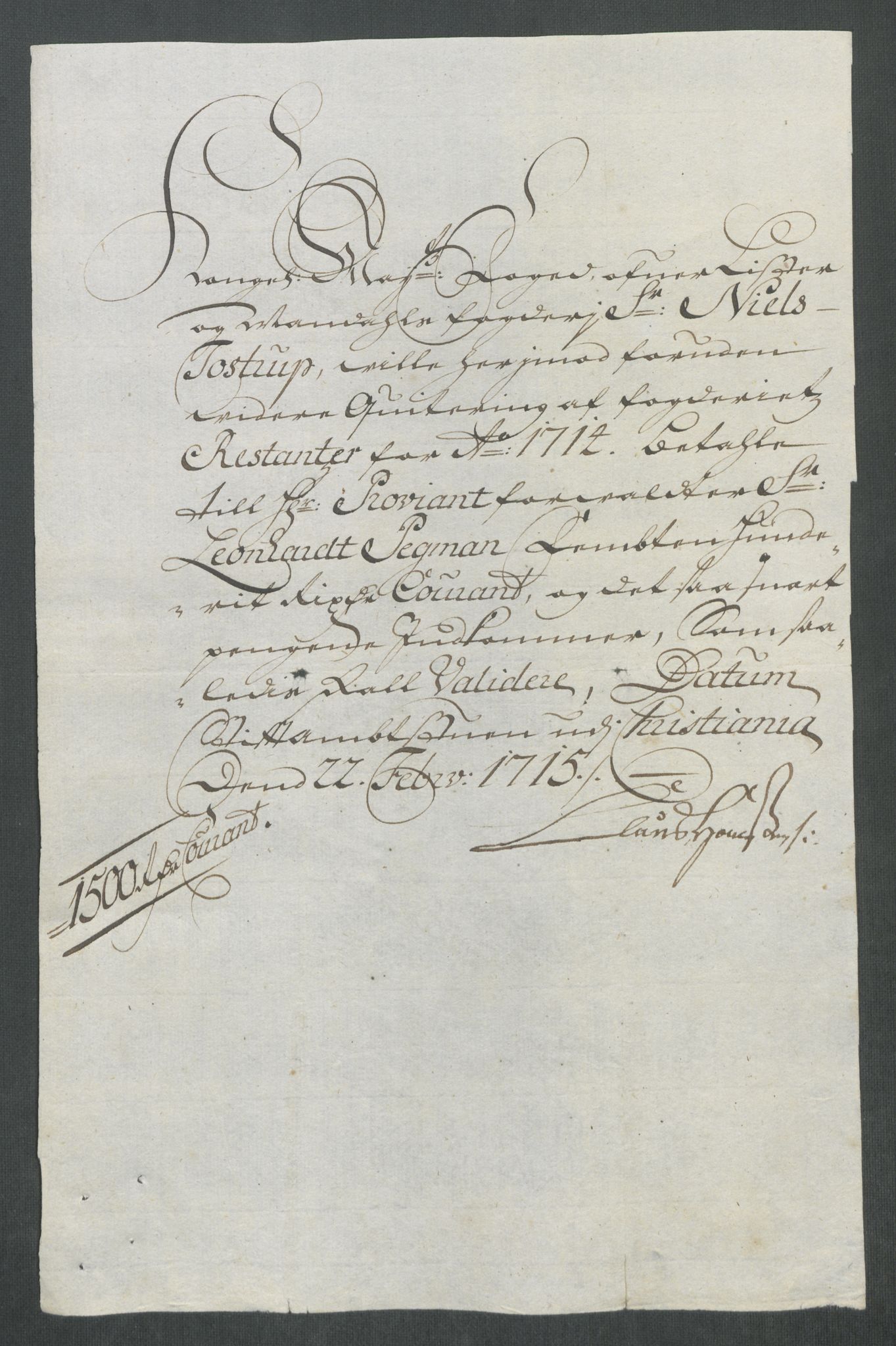 Rentekammeret inntil 1814, Reviderte regnskaper, Fogderegnskap, AV/RA-EA-4092/R43/L2559: Fogderegnskap Lista og Mandal, 1715, p. 399