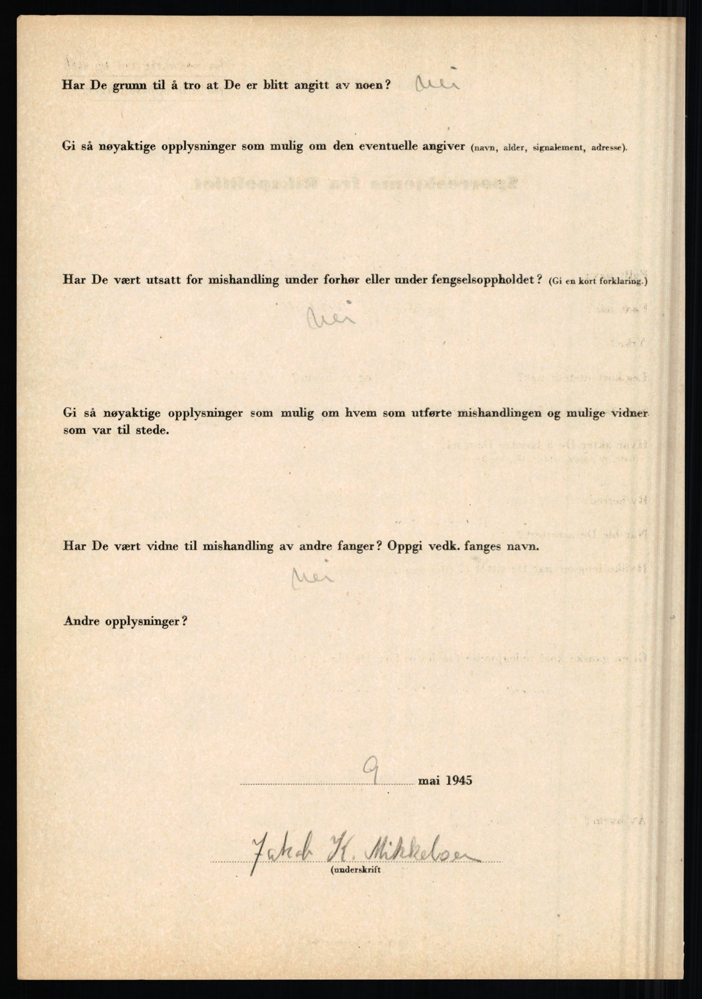 Rikspolitisjefen, AV/RA-S-1560/L/L0011: Lucassen, Oscar Fredrik - Moen, Olav, 1940-1945, p. 905