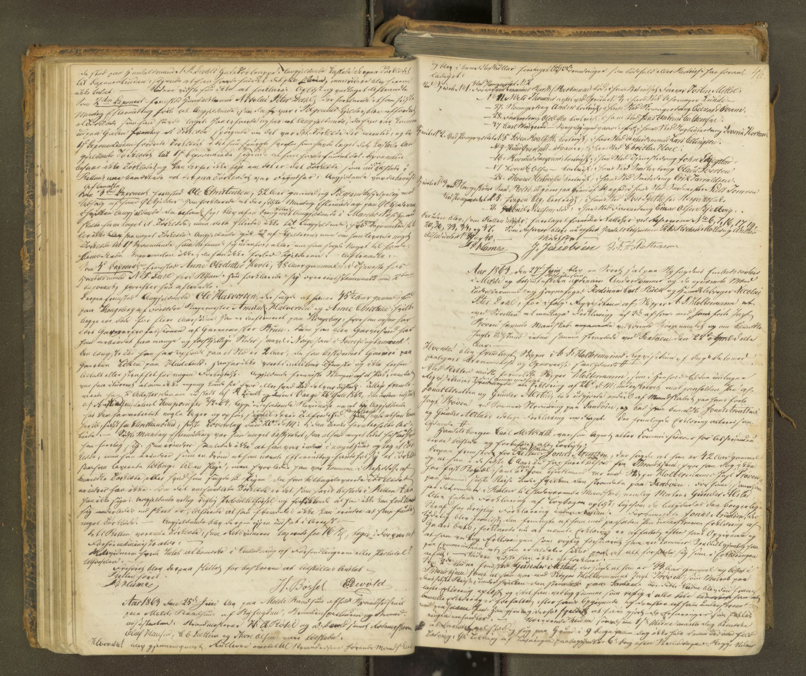 Molde byfogd, AV/SAT-A-0025/1/1A/L0010: Justisprotokoll, 1863-1869, p. 45b-46a