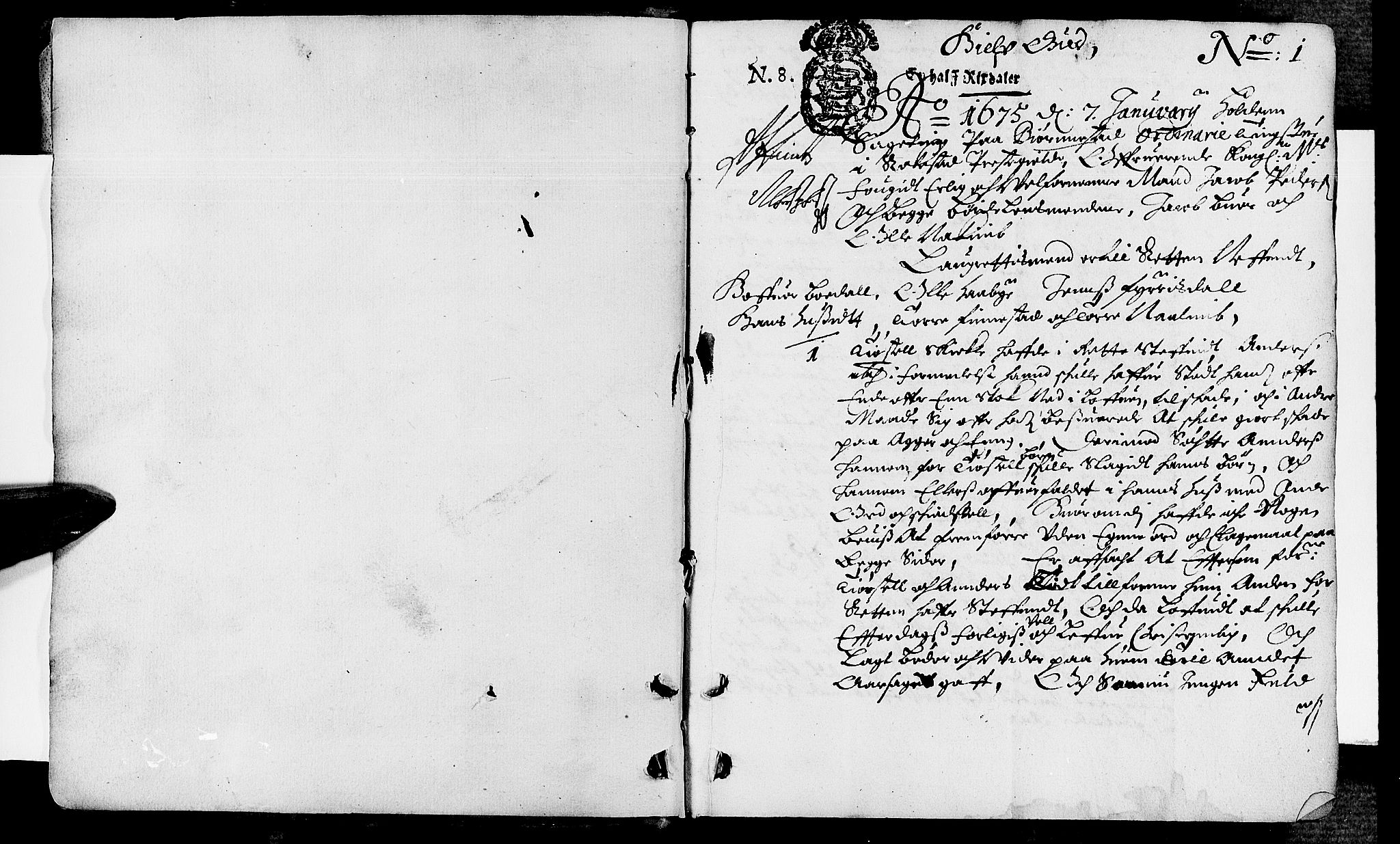 Rakkestad sorenskriveri, AV/SAO-A-10686/F/Fb/L0026: Tingbøker, 1675-1678, p. 0b-1a