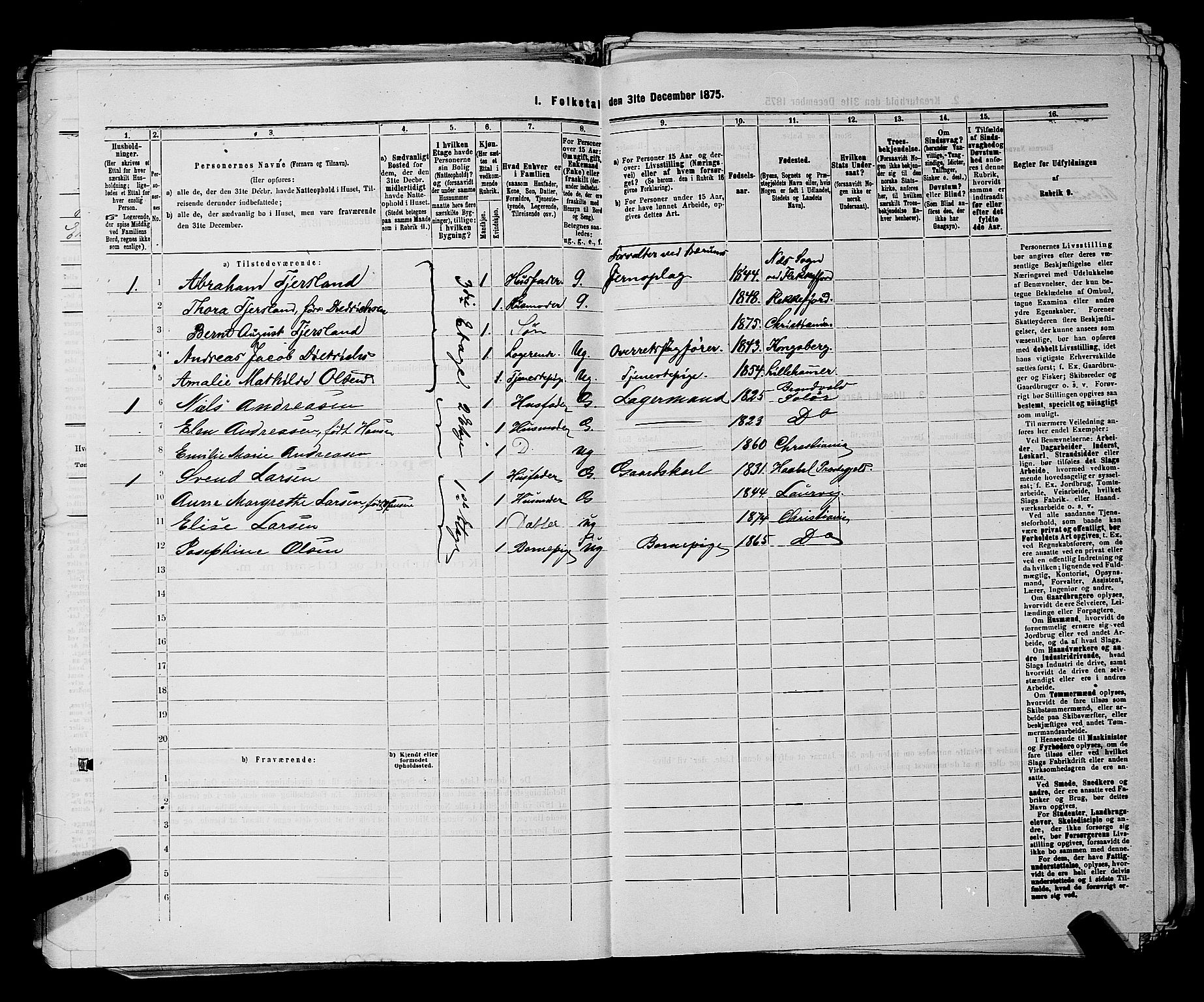 RA, 1875 census for 0301 Kristiania, 1875, p. 794