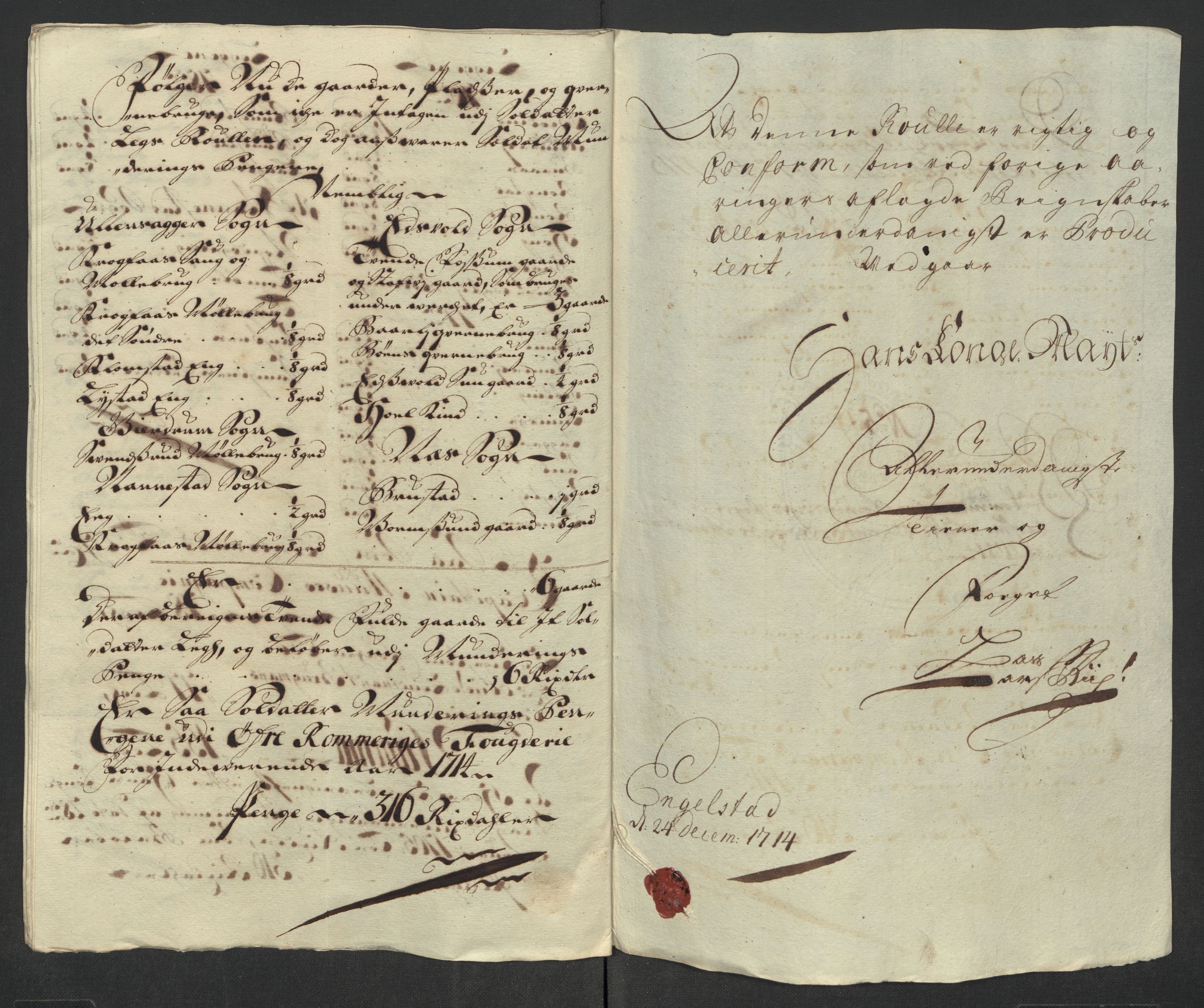 Rentekammeret inntil 1814, Reviderte regnskaper, Fogderegnskap, AV/RA-EA-4092/R12/L0723: Fogderegnskap Øvre Romerike, 1713-1714, p. 223