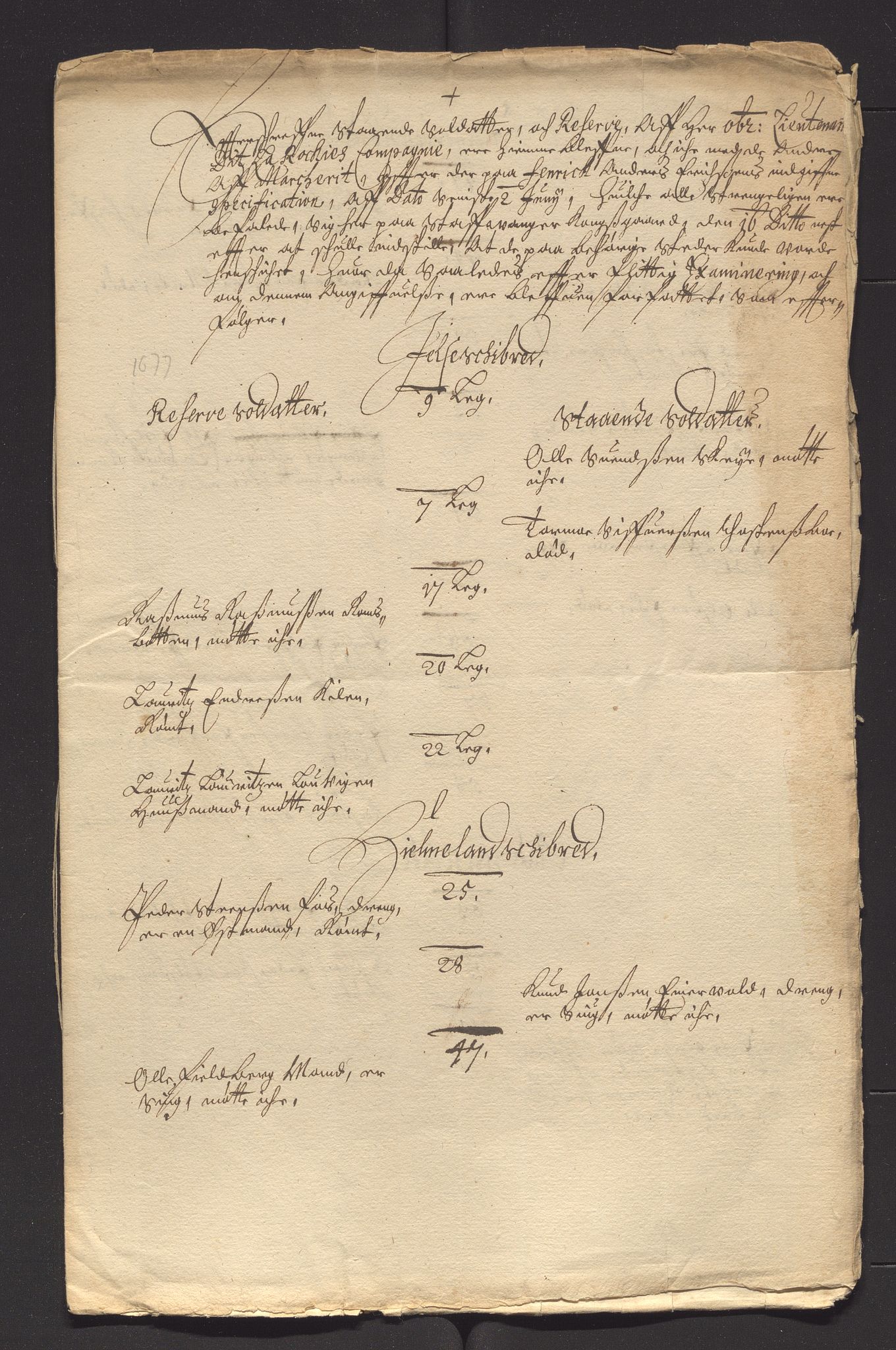 Fylkesmannen i Rogaland, AV/SAST-A-101928/99/3/325/325CA/L0003: MILITÆRE MANNTALL/LEGDSRULLER: RYFYLKE, JÆREN OG DALANE FOGDERI, 1671-1680, p. 254