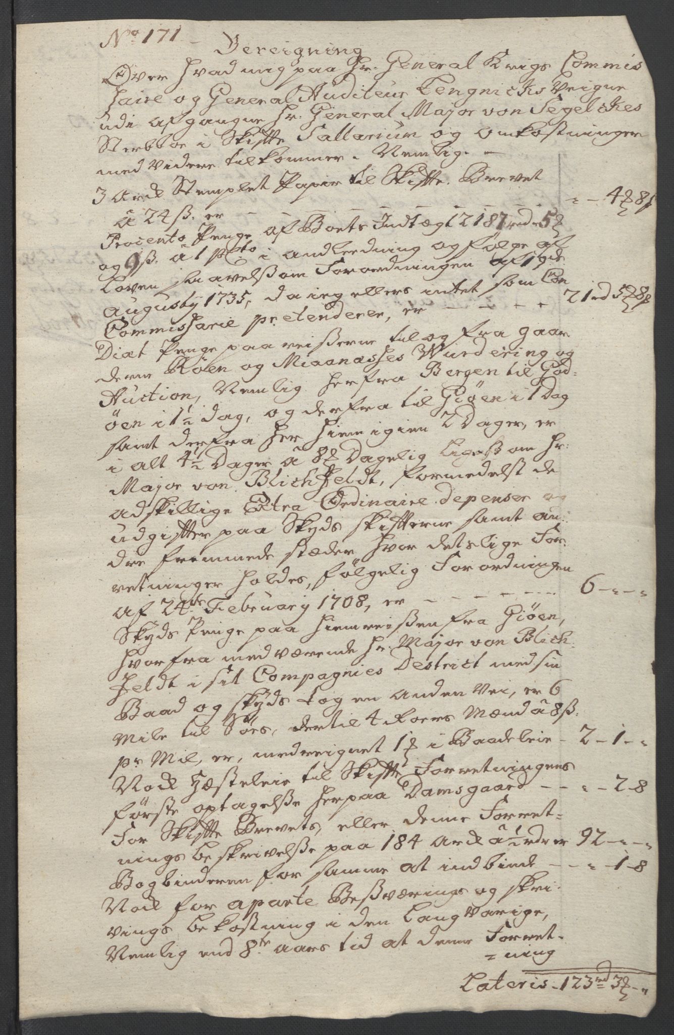 Forsvaret, Generalauditøren, AV/RA-RAFA-1772/F/Fj/Fja/L0032: --, 1750-1823, p. 524