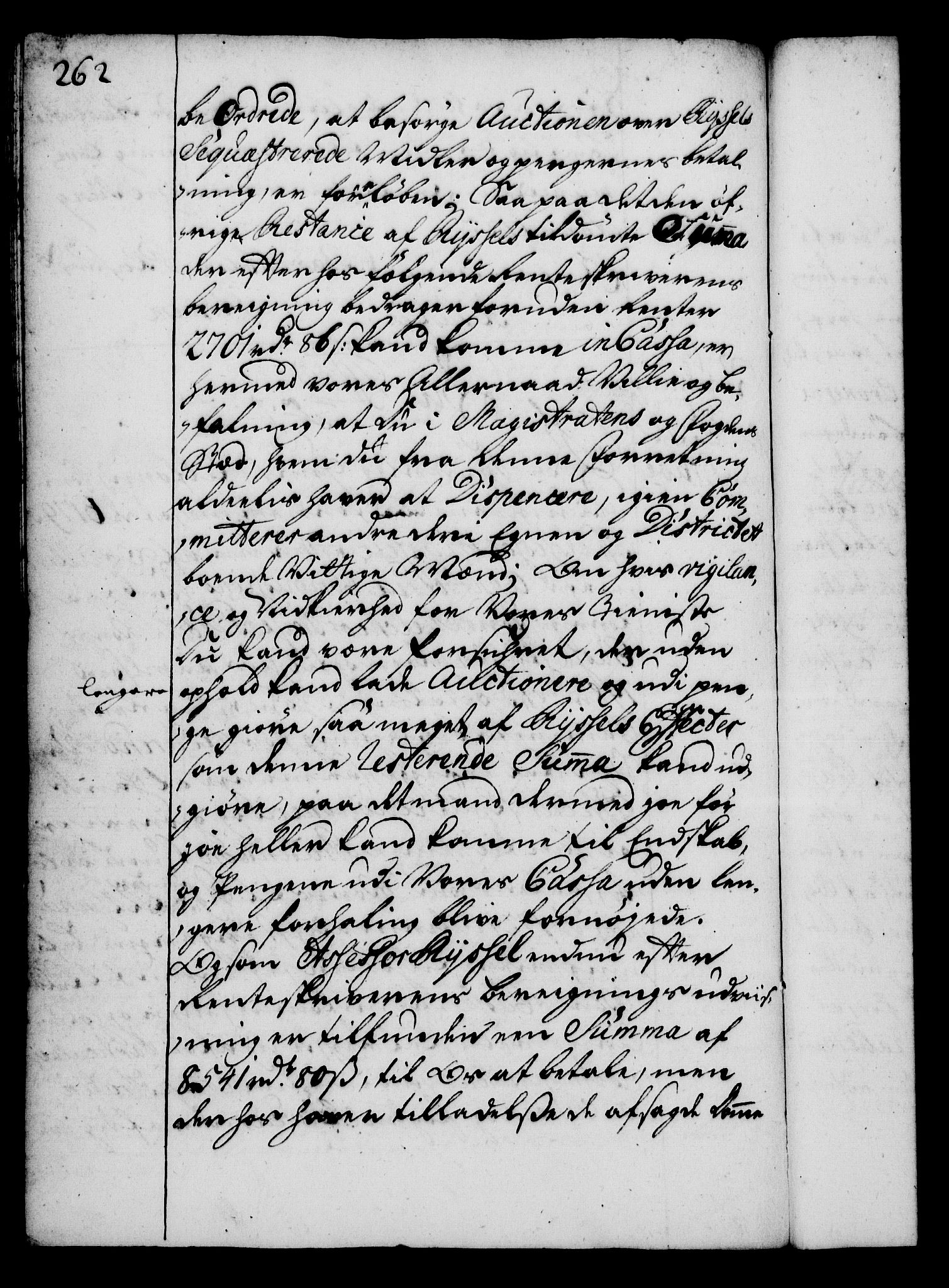 Rentekammeret, Kammerkanselliet, RA/EA-3111/G/Gg/Gga/L0002: Norsk ekspedisjonsprotokoll med register (merket RK 53.2), 1723-1727, p. 262