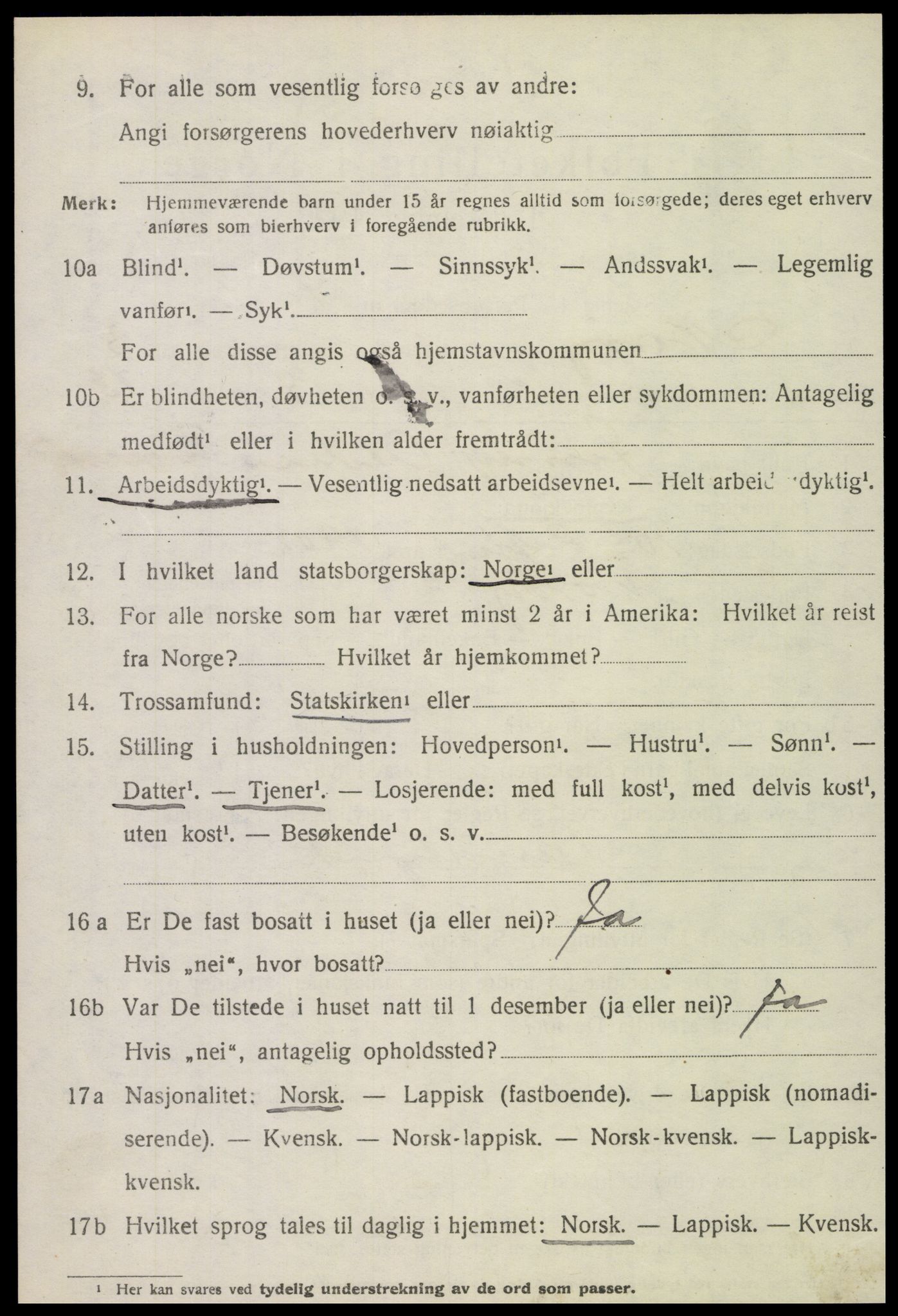 SAT, 1920 census for Nærøy, 1920, p. 1530