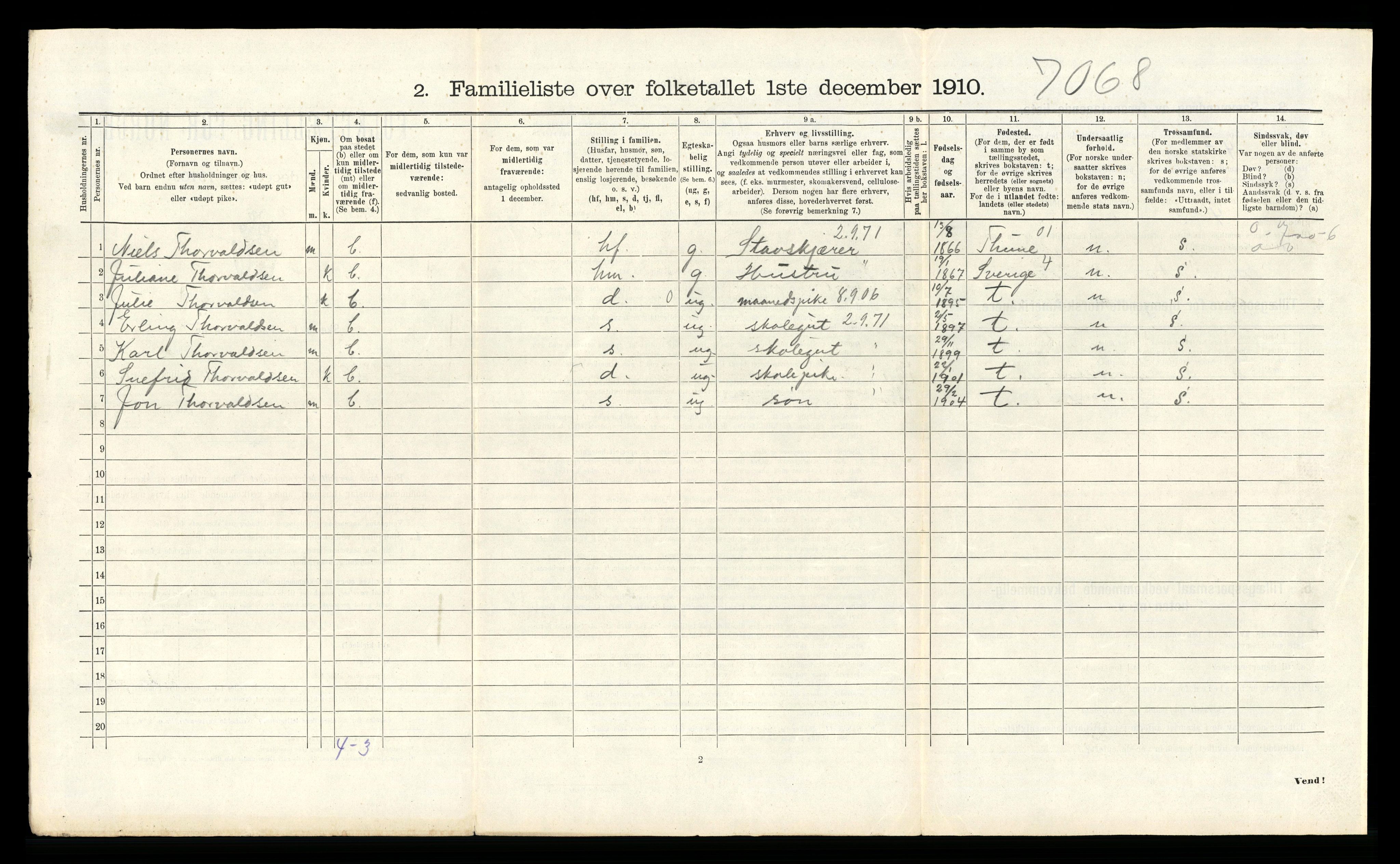 RA, 1910 census for Fredrikstad, 1910, p. 10031