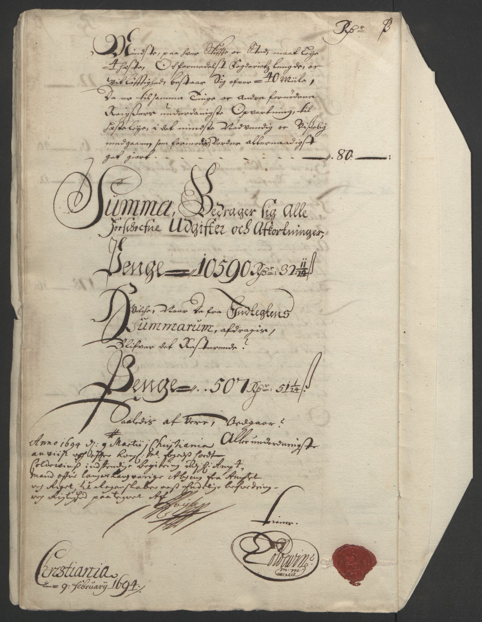 Rentekammeret inntil 1814, Reviderte regnskaper, Fogderegnskap, AV/RA-EA-4092/R17/L1167: Fogderegnskap Gudbrandsdal, 1693, p. 22