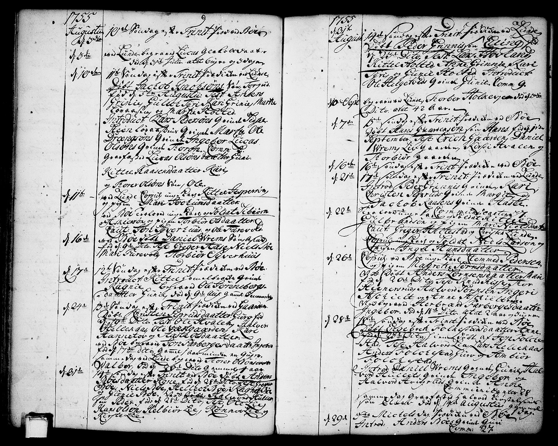 Bø kirkebøker, AV/SAKO-A-257/F/Fa/L0004: Parish register (official) no. 4, 1748-1785