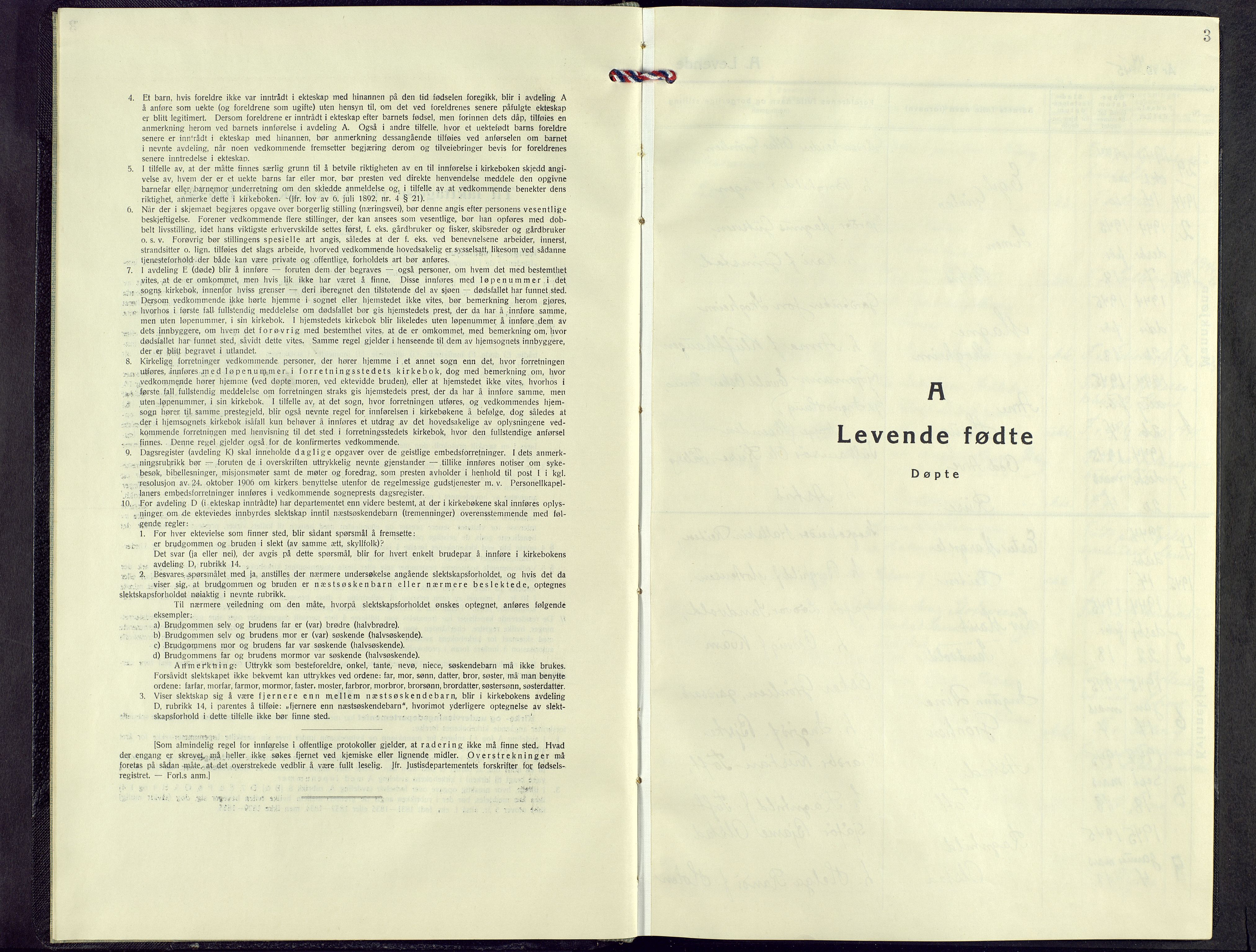 Østre Gausdal prestekontor, SAH/PREST-092/H/Ha/Hab/L0008: Parish register (copy) no. 8, 1944-1964, p. 3