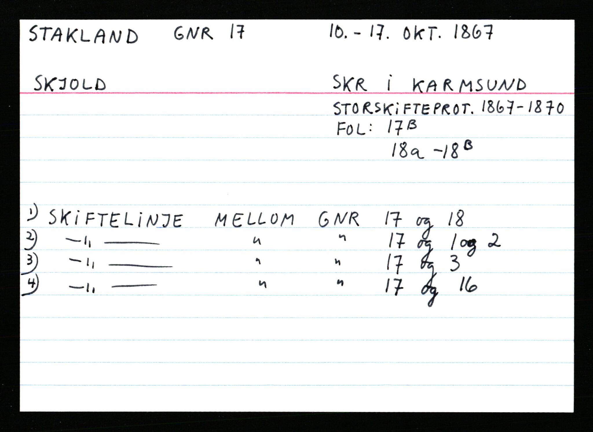 Statsarkivet i Stavanger, AV/SAST-A-101971/03/Y/Ym/L0054: Åstedskort sortert etter gårdsnavn: Soleim - Stavneim, 1600-1950, p. 217