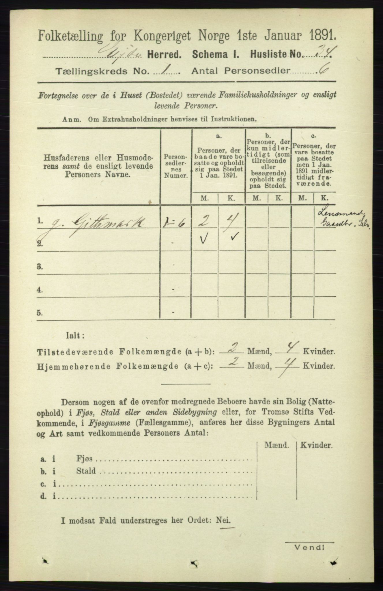 RA, 1891 census for 0925 Eide, 1891, p. 48