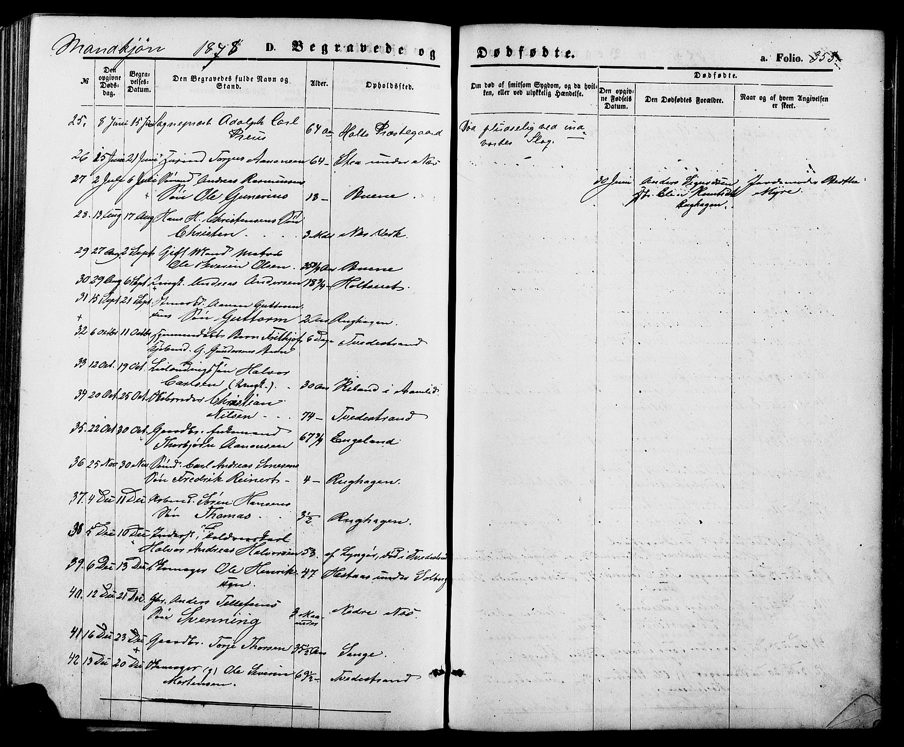 Holt sokneprestkontor, AV/SAK-1111-0021/F/Fa/L0010: Parish register (official) no. A 10, 1872-1885, p. 353