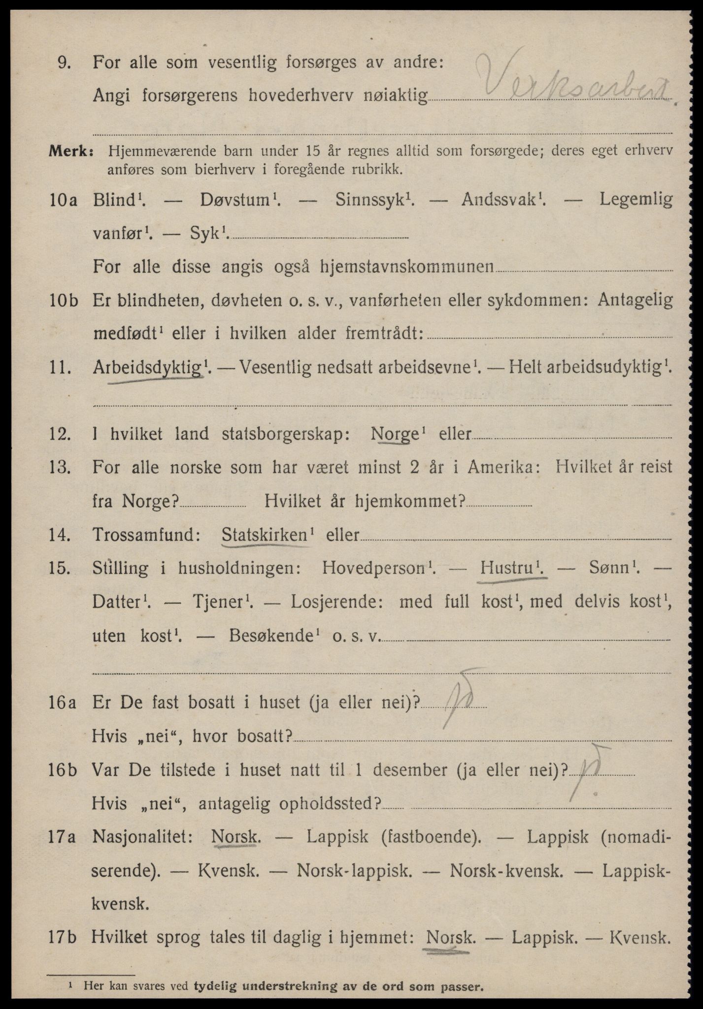 SAT, 1920 census for Meldal, 1920, p. 3622