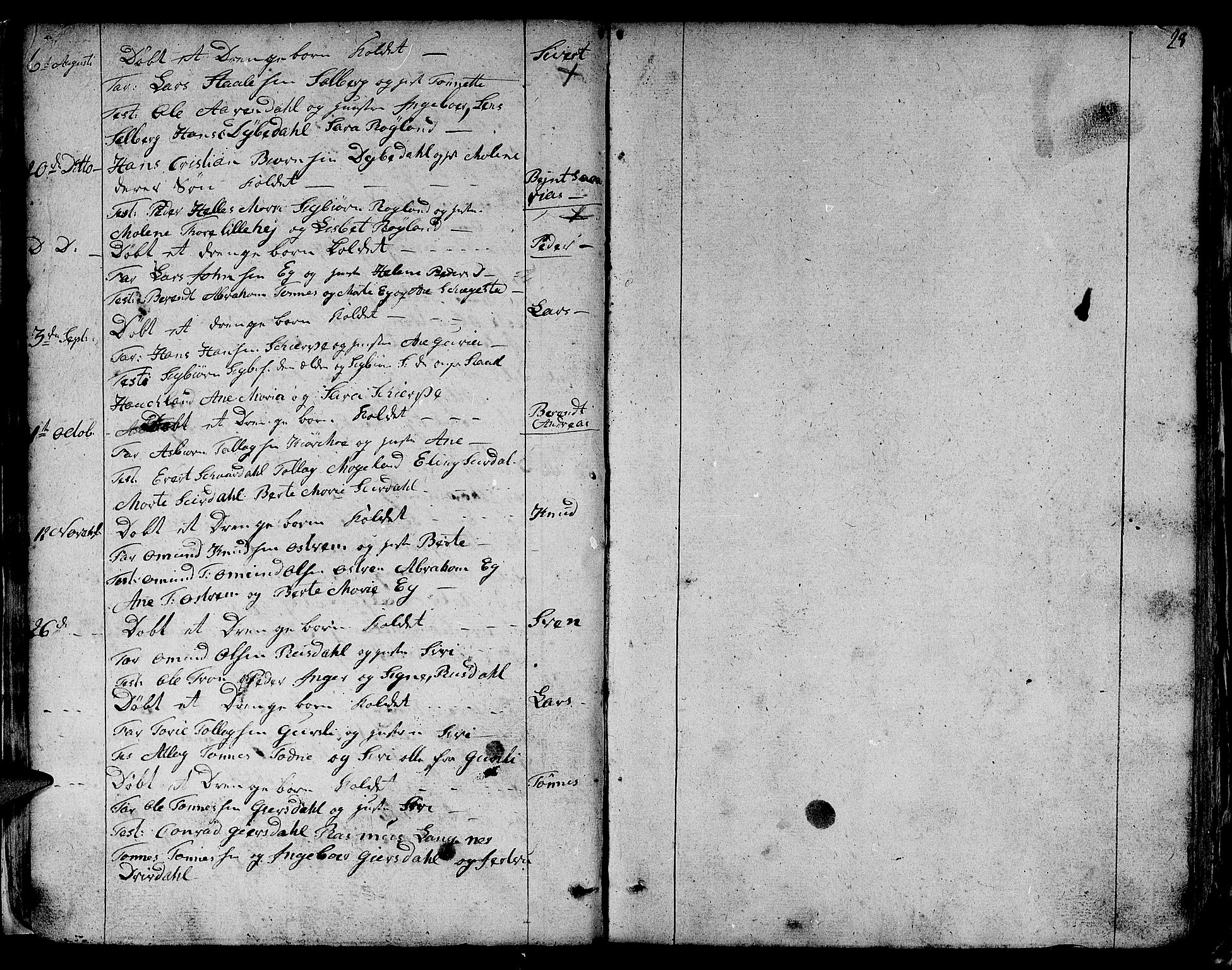 Lund sokneprestkontor, AV/SAST-A-101809/S06/L0004: Parish register (official) no. A 4 /1, 1801-1864, p. 28