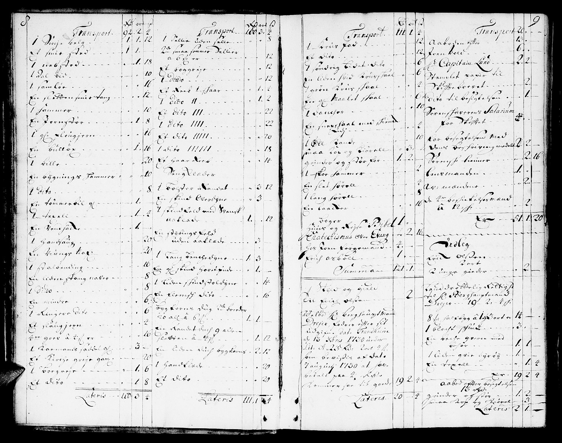 Orkdal sorenskriveri, AV/SAT-A-4169/1/3/3Aa/L0003: Skifteprotokoller, 1731-1735, p. 8-9