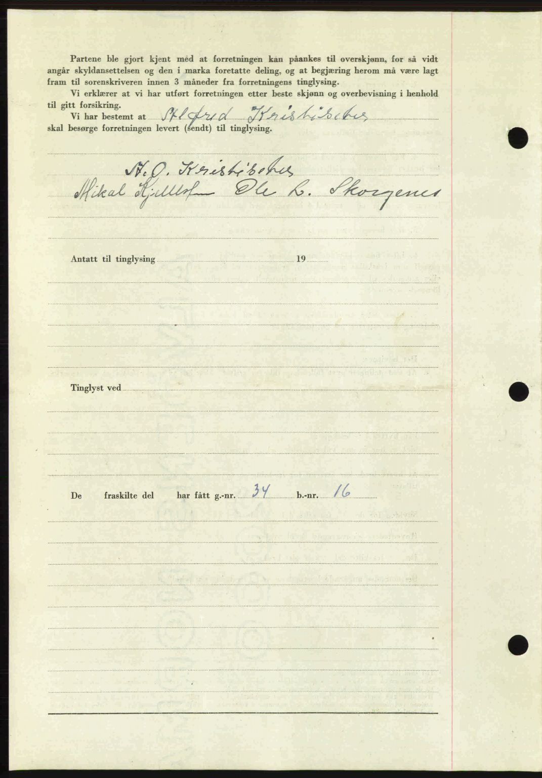 Romsdal sorenskriveri, AV/SAT-A-4149/1/2/2C: Mortgage book no. A27, 1948-1948, Diary no: : 2609/1948