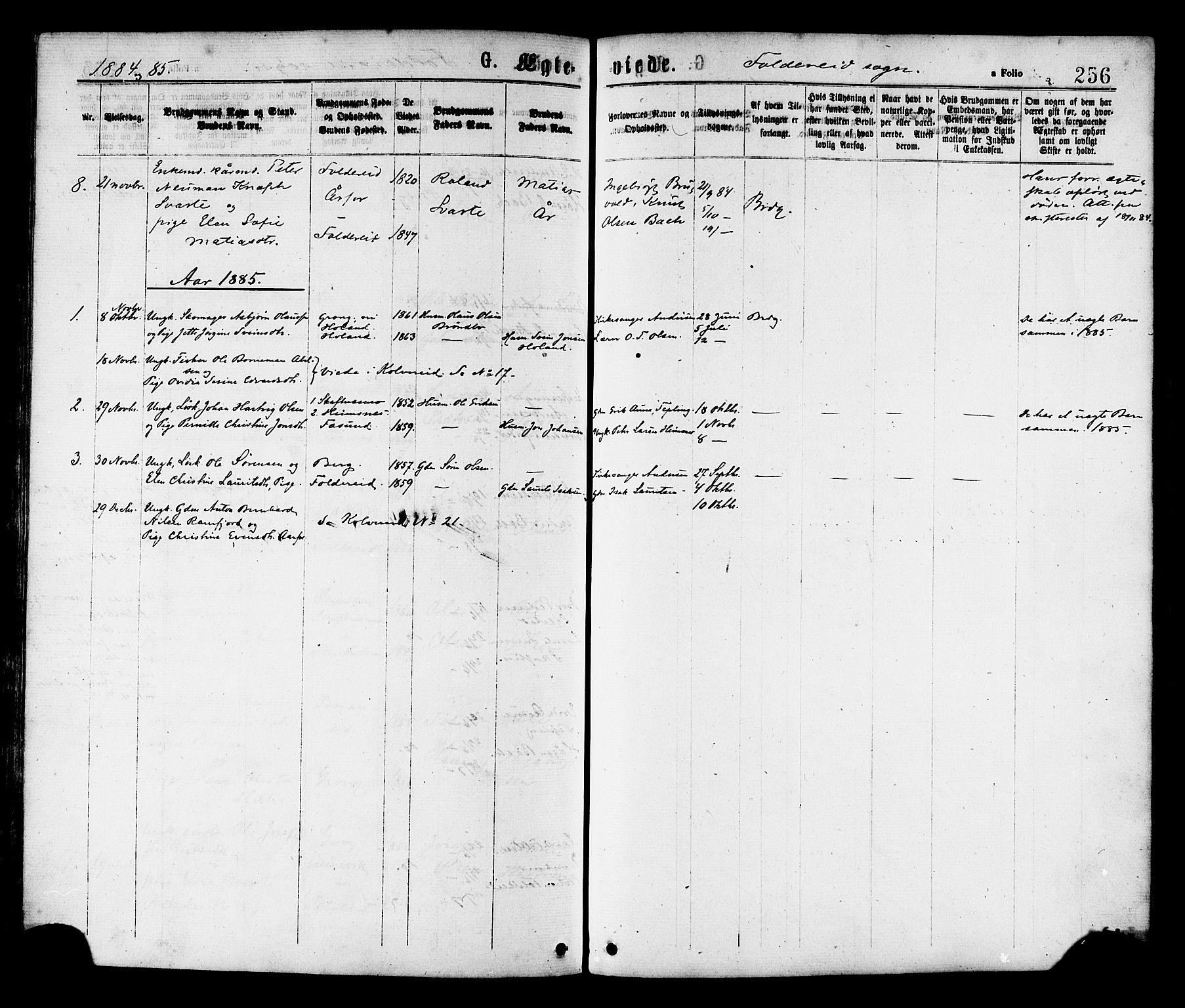 Ministerialprotokoller, klokkerbøker og fødselsregistre - Nord-Trøndelag, SAT/A-1458/780/L0642: Parish register (official) no. 780A07 /2, 1878-1885, p. 256