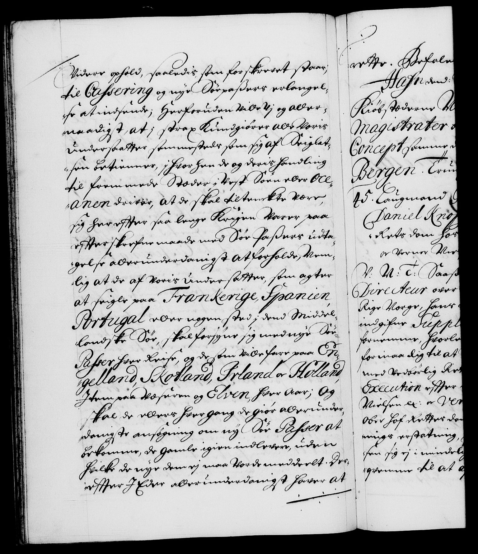Danske Kanselli 1572-1799, RA/EA-3023/F/Fc/Fca/Fcab/L0015: Norske tegnelser (mikrofilm), 1692-1699, p. 122b