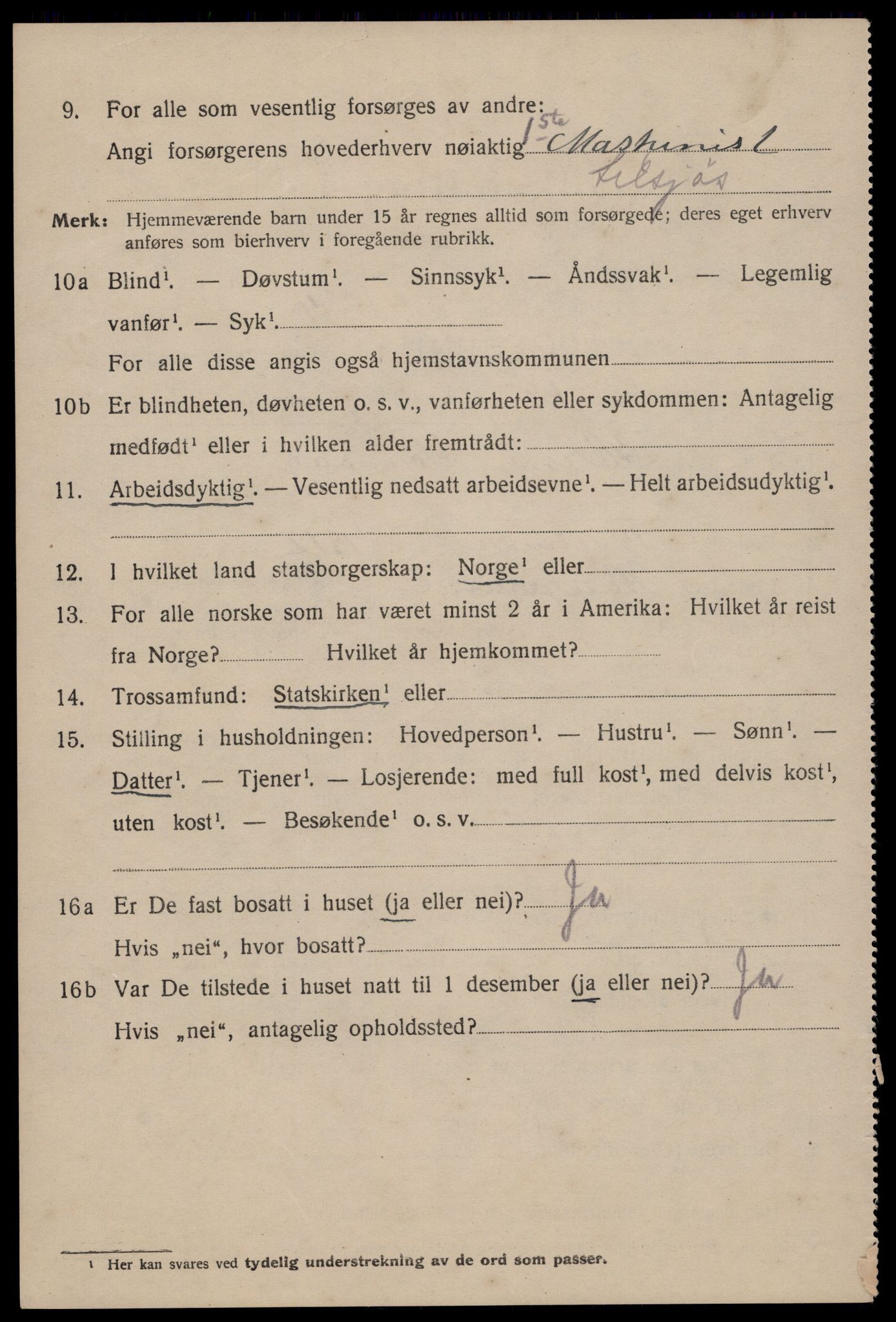 SAST, 1920 census for Haugesund, 1920, p. 14230