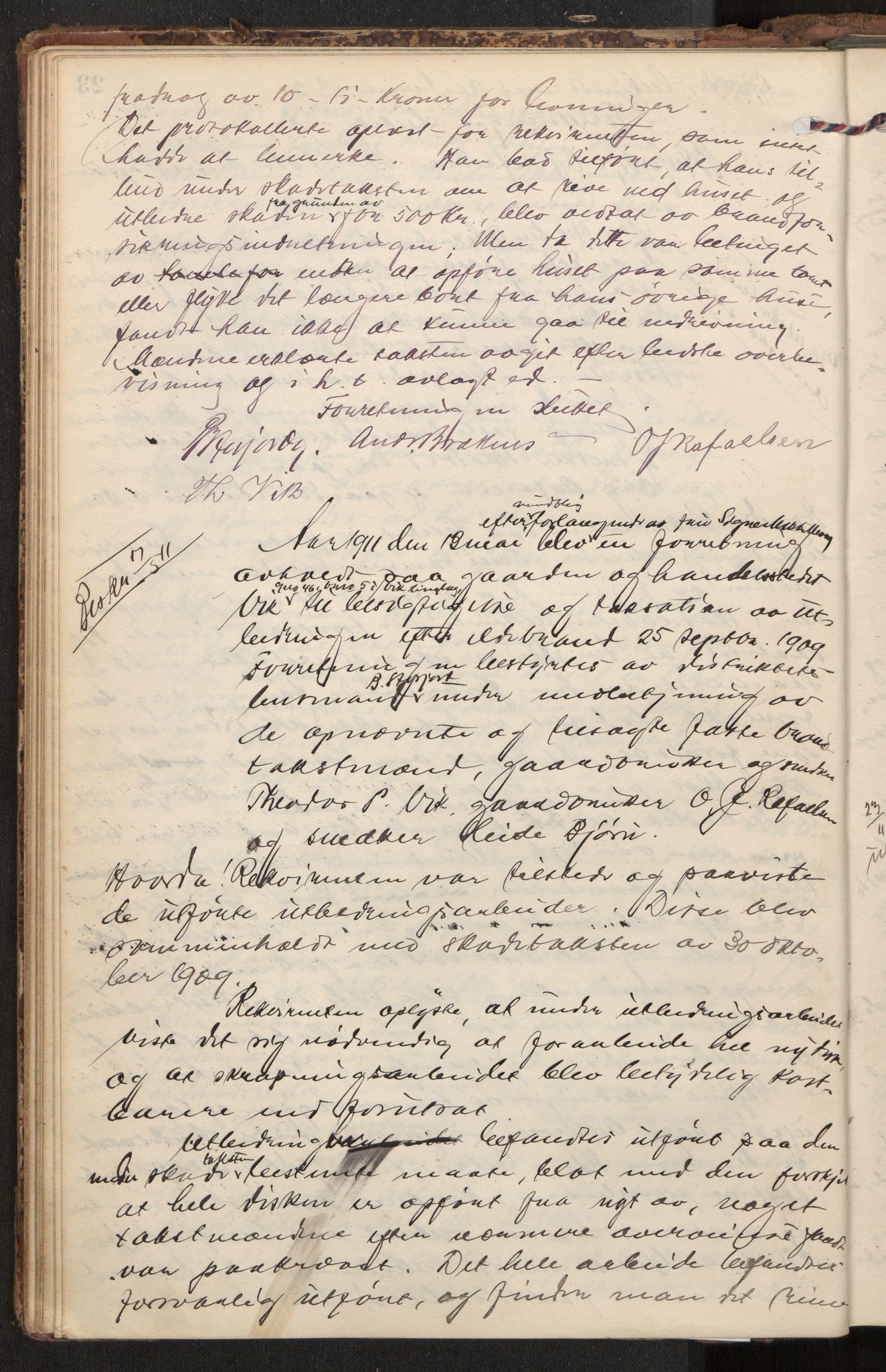 Norges Brannkasse Sømna/Vik, AV/SAT-A-5560/Fa/L0001: Branntakstprotokoll, 1904-1921, p. 22b