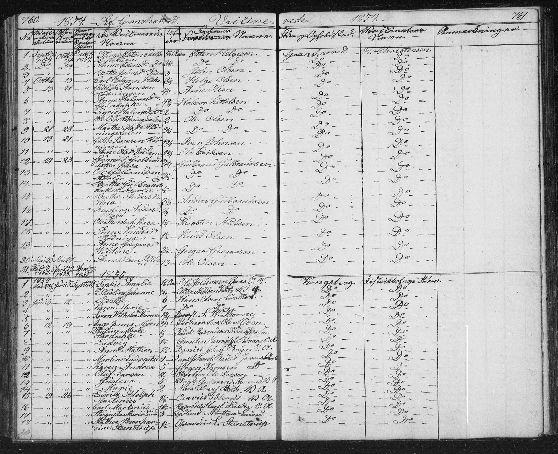 Kongsberg kirkebøker, SAKO/A-22/G/Ga/L0002: Parish register (copy) no. 2, 1839-1858, p. 760-761