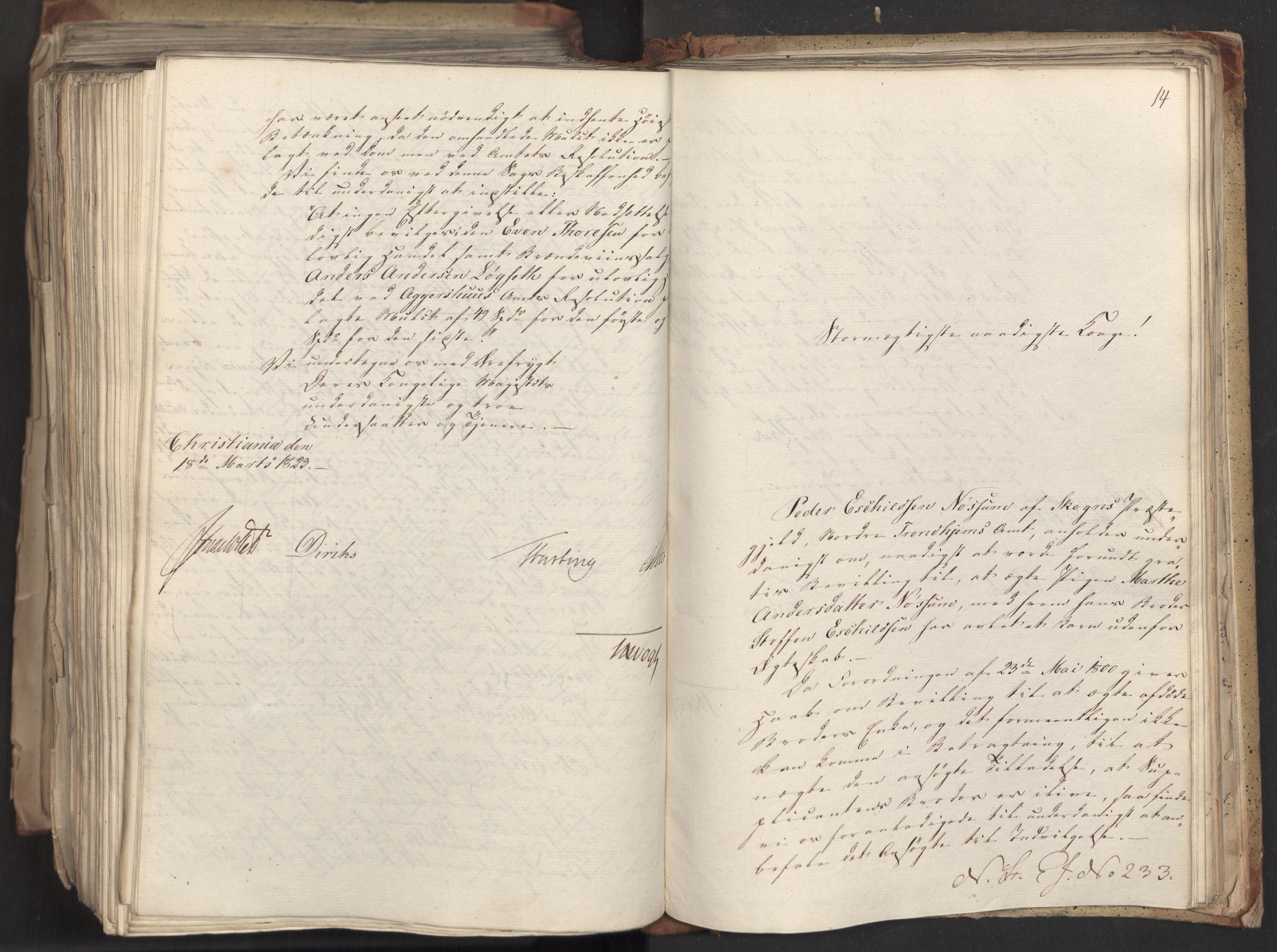 Statsrådsavdelingen i Stockholm, AV/RA-S-1003/D/Da/L0033: Regjeringsinnstillinger nr. 1-274, 1823, p. 590