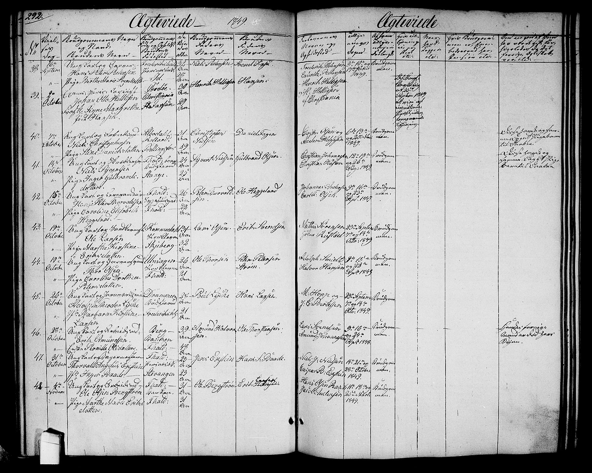 Halden prestekontor Kirkebøker, SAO/A-10909/G/Ga/L0004: Parish register (copy) no. 4, 1845-1854, p. 292