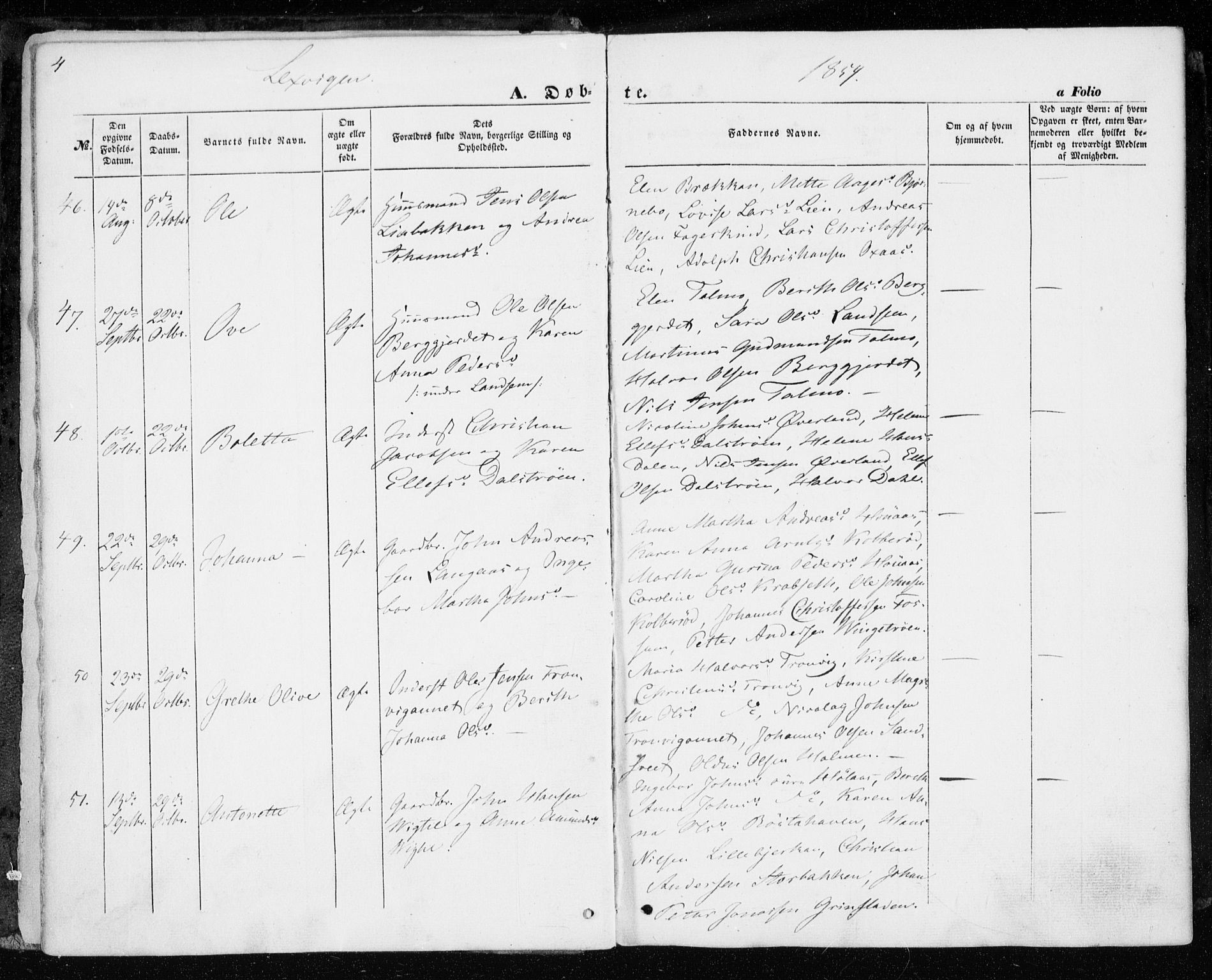 Ministerialprotokoller, klokkerbøker og fødselsregistre - Nord-Trøndelag, AV/SAT-A-1458/701/L0008: Parish register (official) no. 701A08 /1, 1854-1863, p. 4