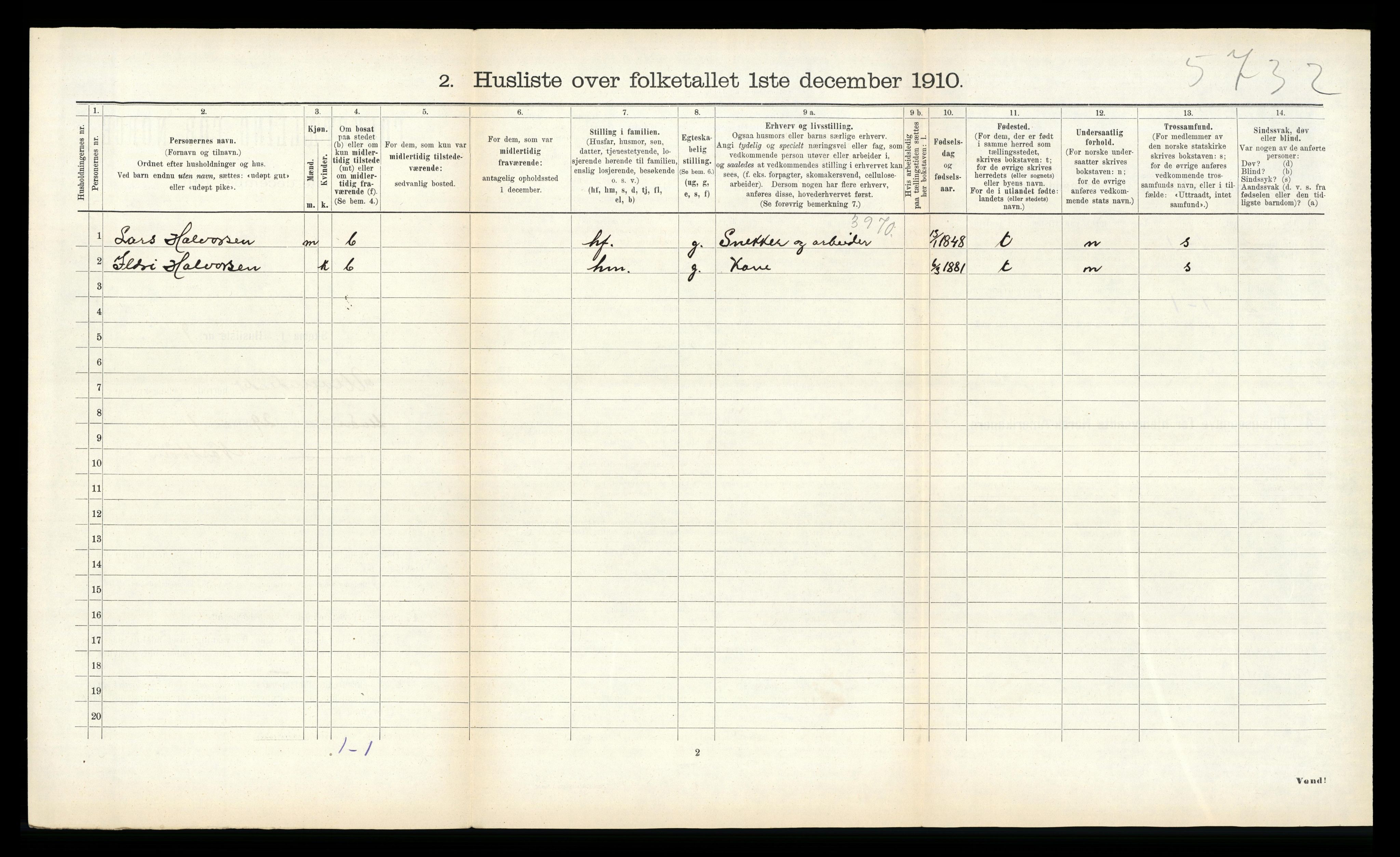 RA, 1910 census for Ålvundeid, 1910, p. 34