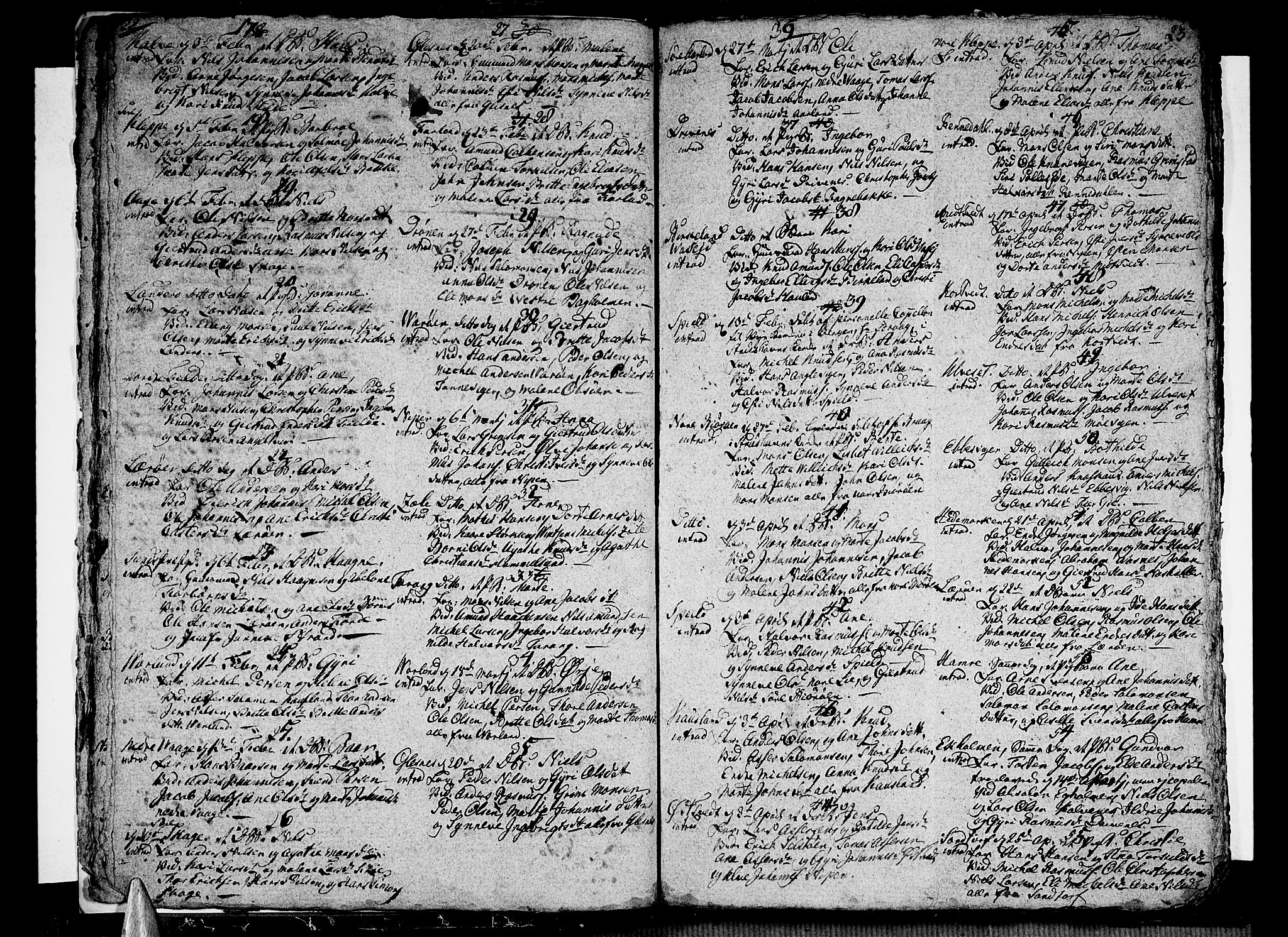 Sund sokneprestembete, AV/SAB-A-99930: Parish register (official) no. A 6, 1787-1798, p. 22-23