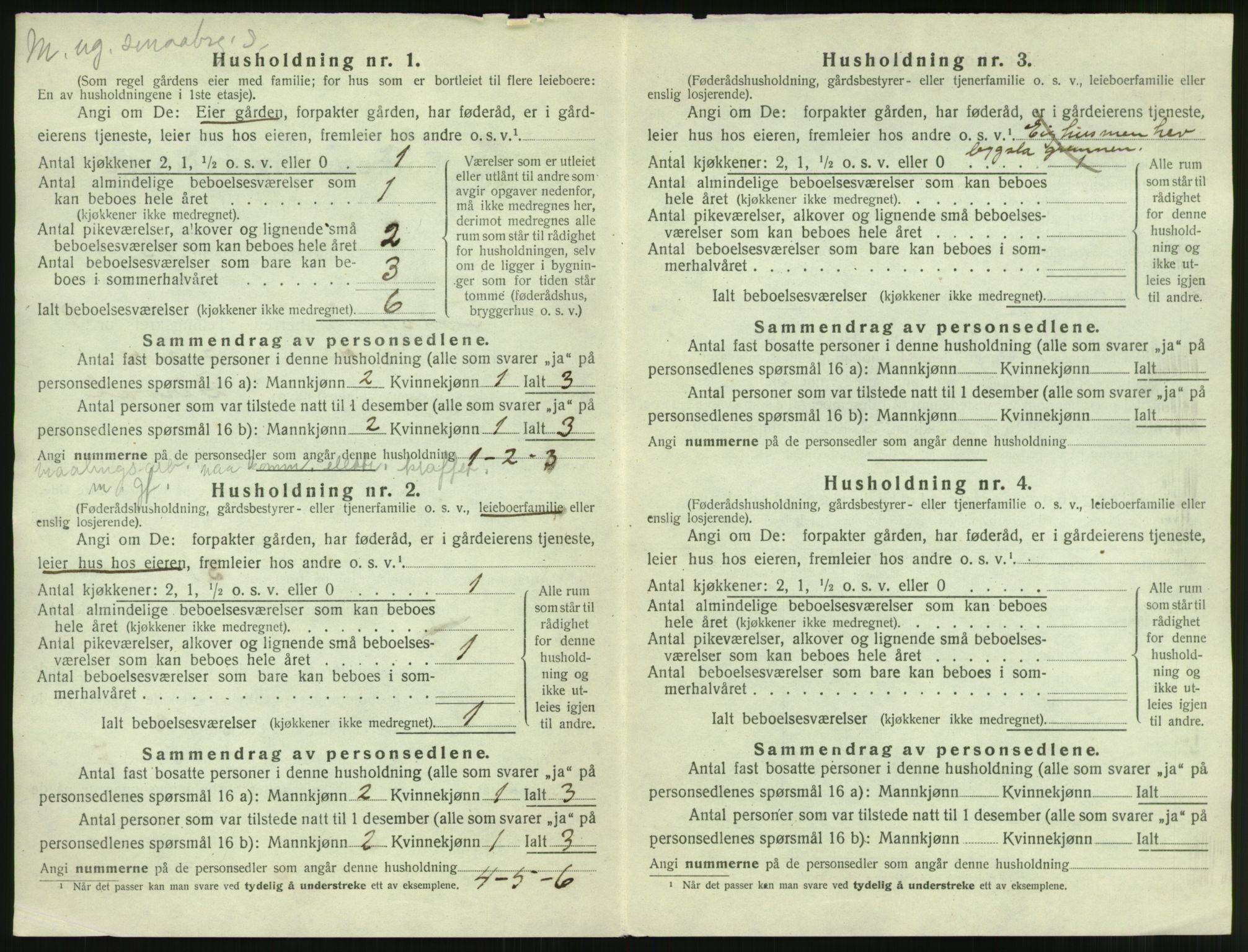 SAST, 1920 census for Forsand, 1920, p. 752