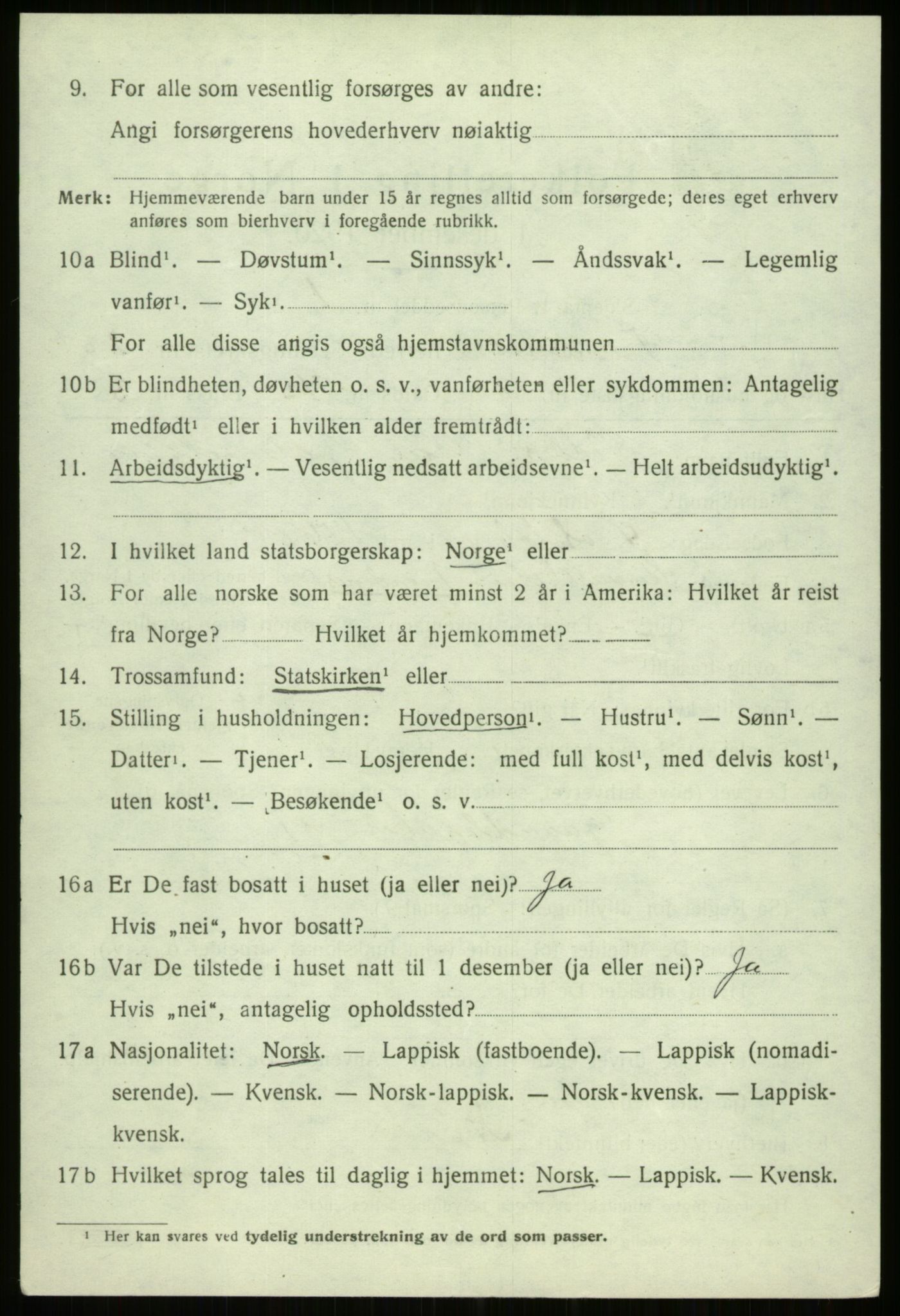 SATØ, 1920 census for Trondenes, 1920, p. 17967