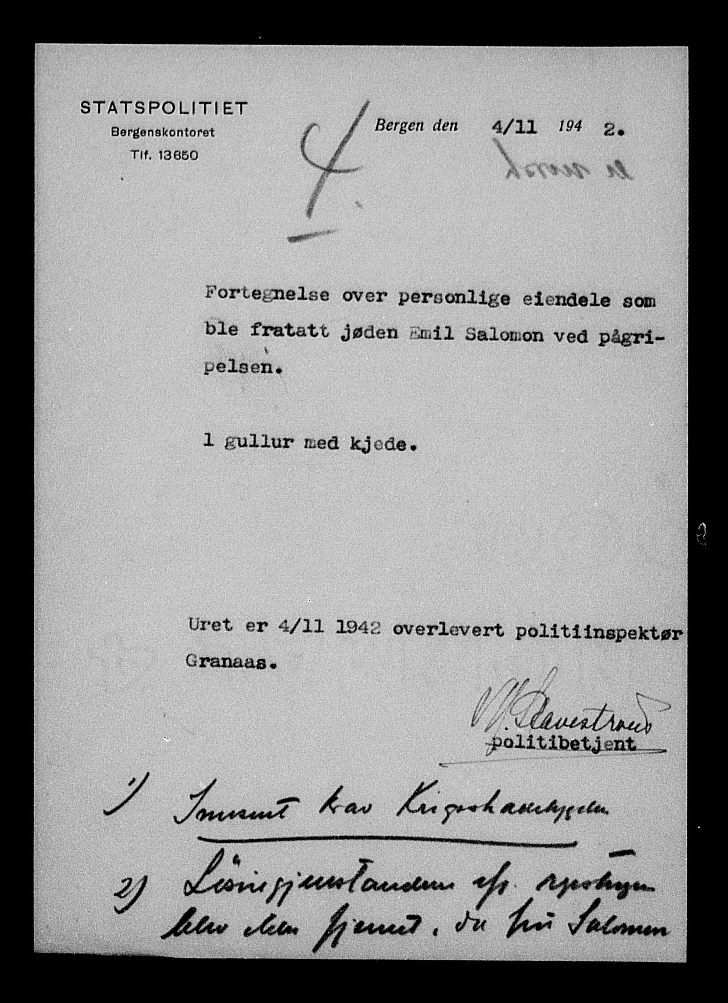 Justisdepartementet, Tilbakeføringskontoret for inndratte formuer, AV/RA-S-1564/H/Hc/Hcd/L1005: --, 1945-1947, p. 256