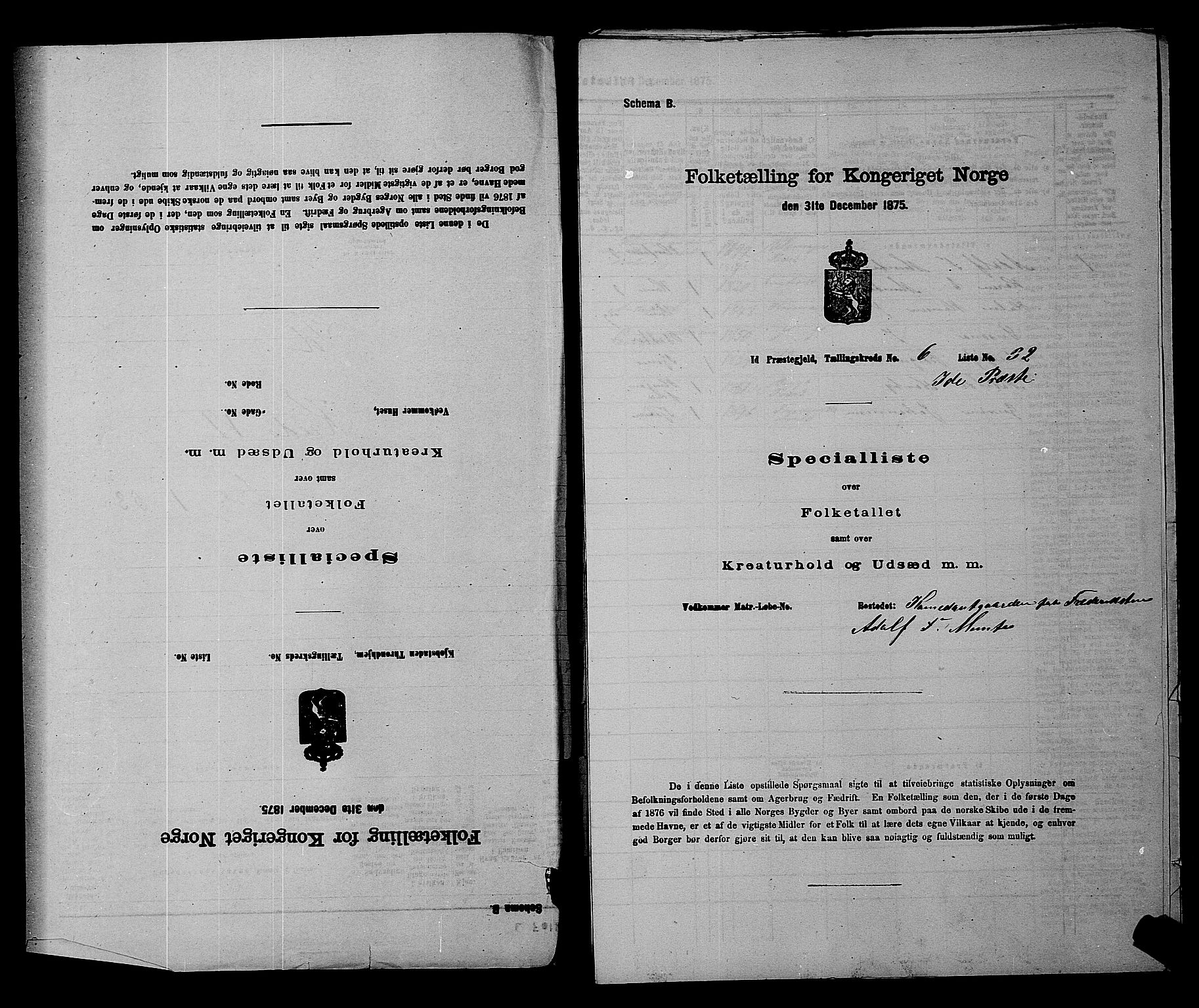 RA, 1875 census for 0117P Idd, 1875, p. 1106