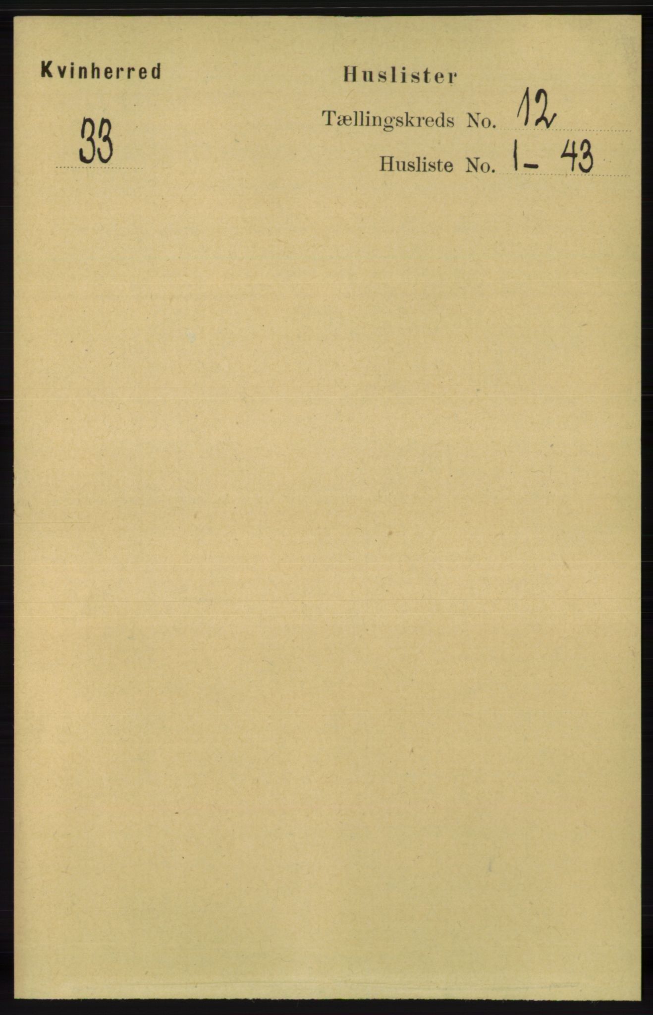 RA, 1891 census for 1224 Kvinnherad, 1891, p. 3919