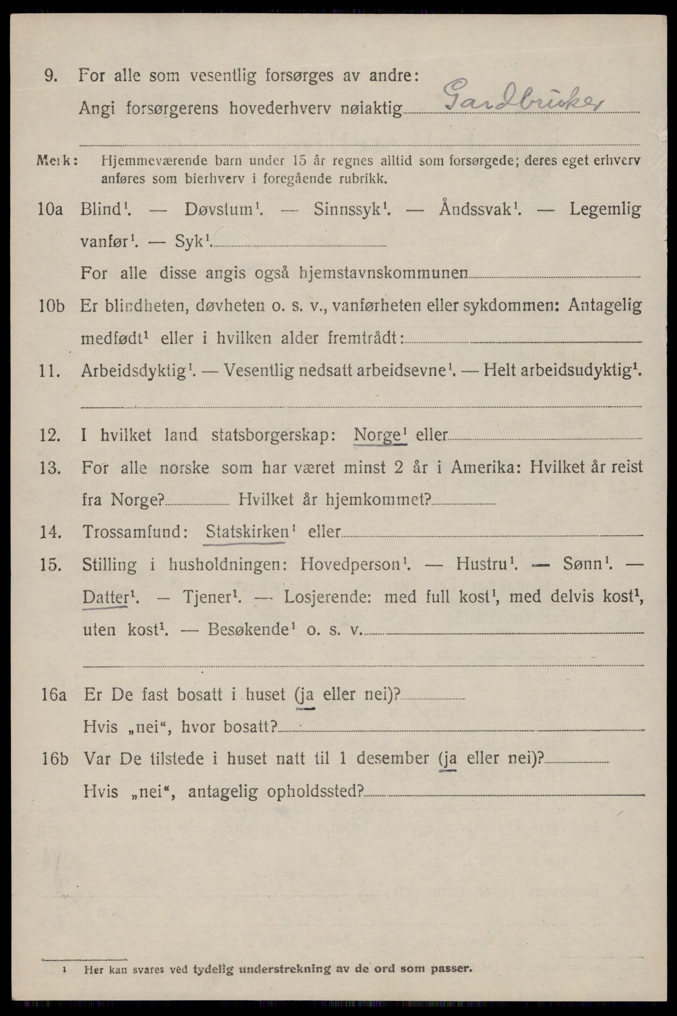 SAST, 1920 census for Skjold, 1920, p. 4435