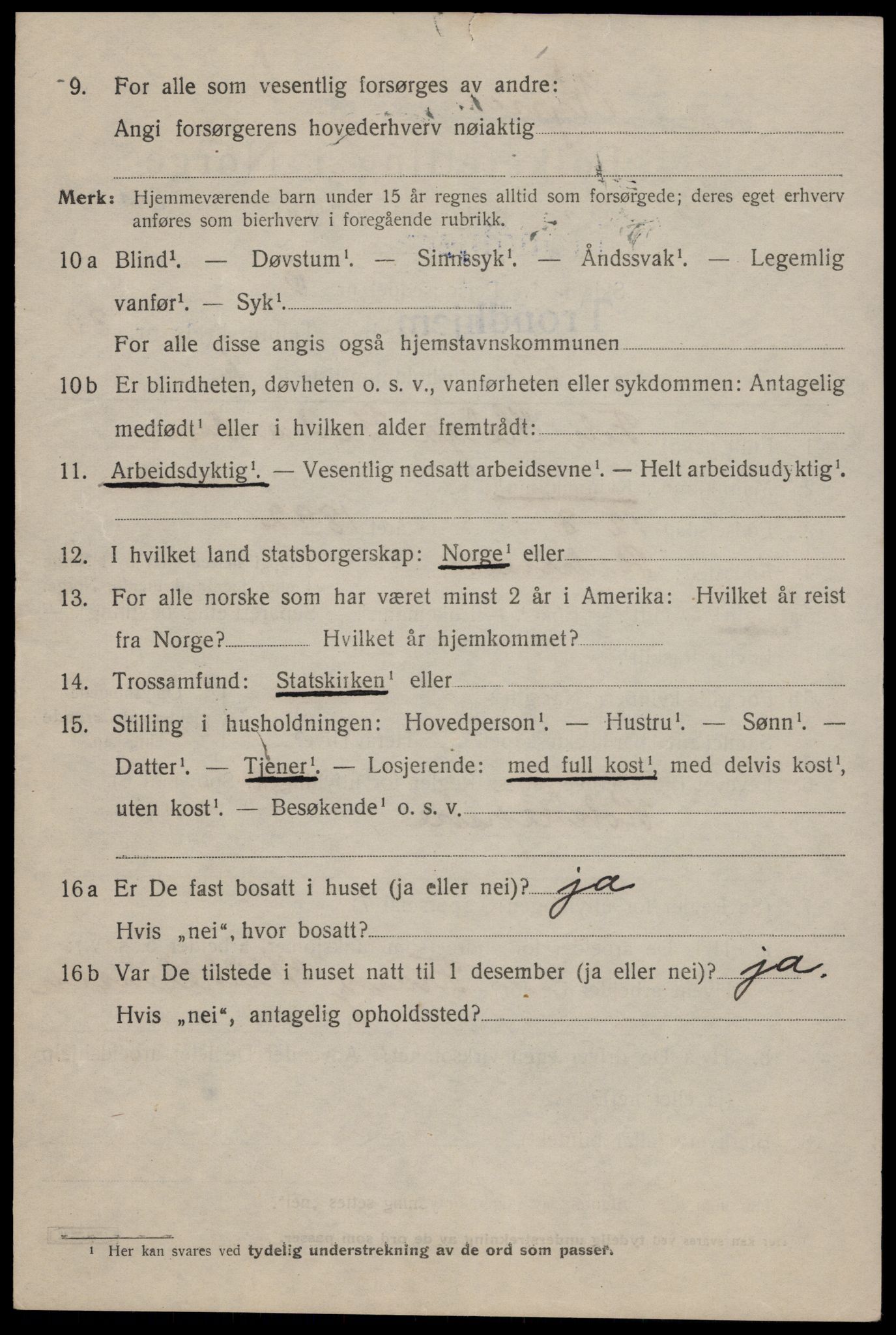 SAT, 1920 census for Trondheim, 1920, p. 76171