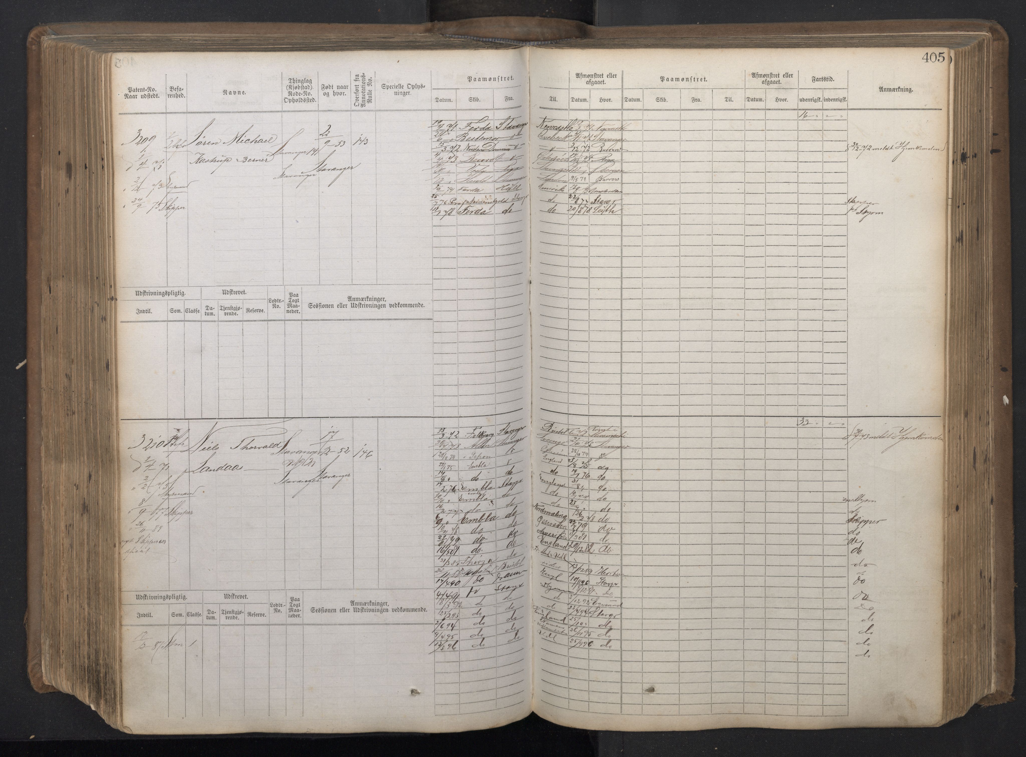 Stavanger sjømannskontor, AV/SAST-A-102006/F/Fb/Fbb/L0018: Sjøfartshovedrulle patnentnr. 2402-3602 (dublett), 1869, p. 409