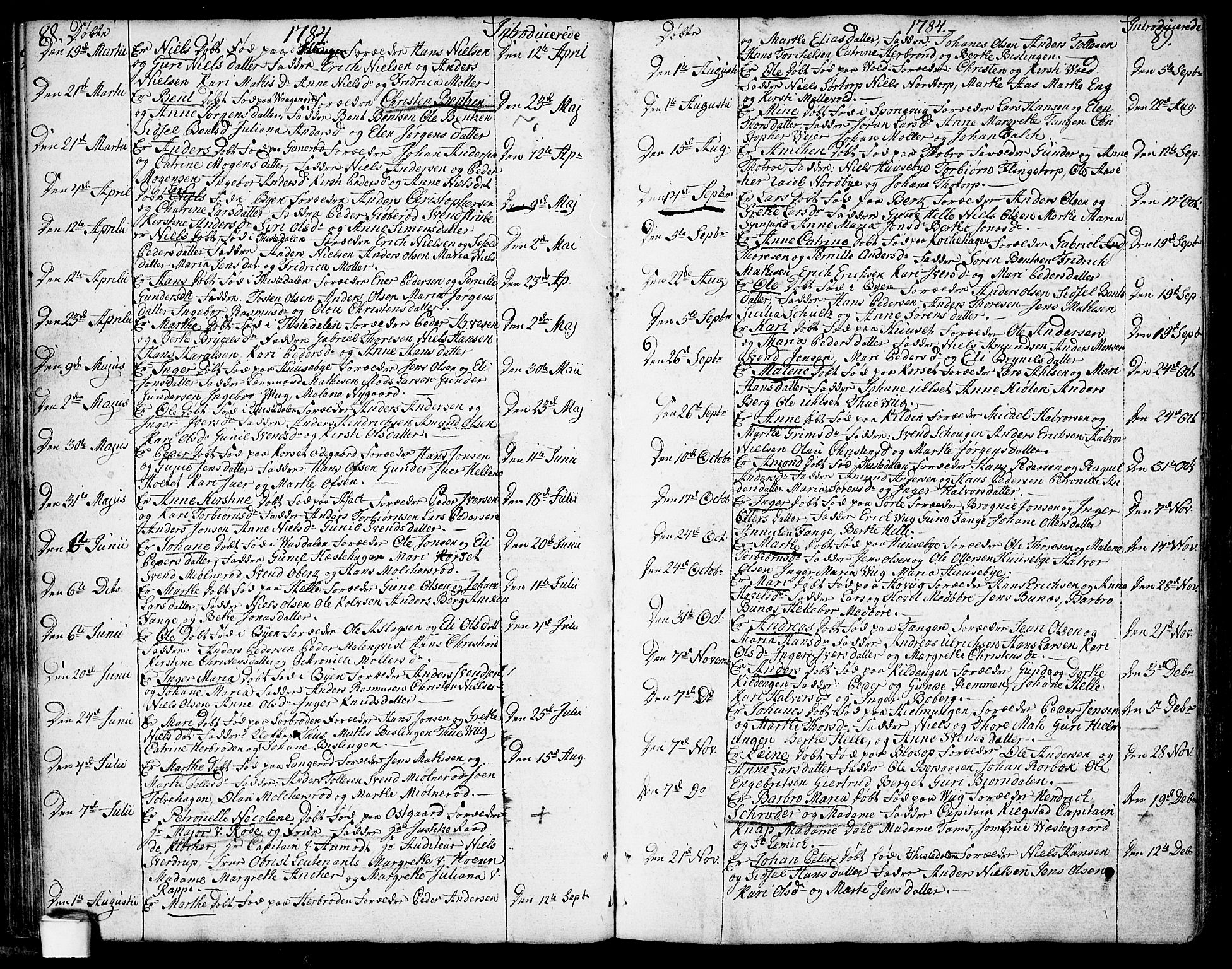 Berg prestekontor Kirkebøker, SAO/A-10902/F/Fa/L0001: Parish register (official) no. I 1, 1770-1814, p. 88-89
