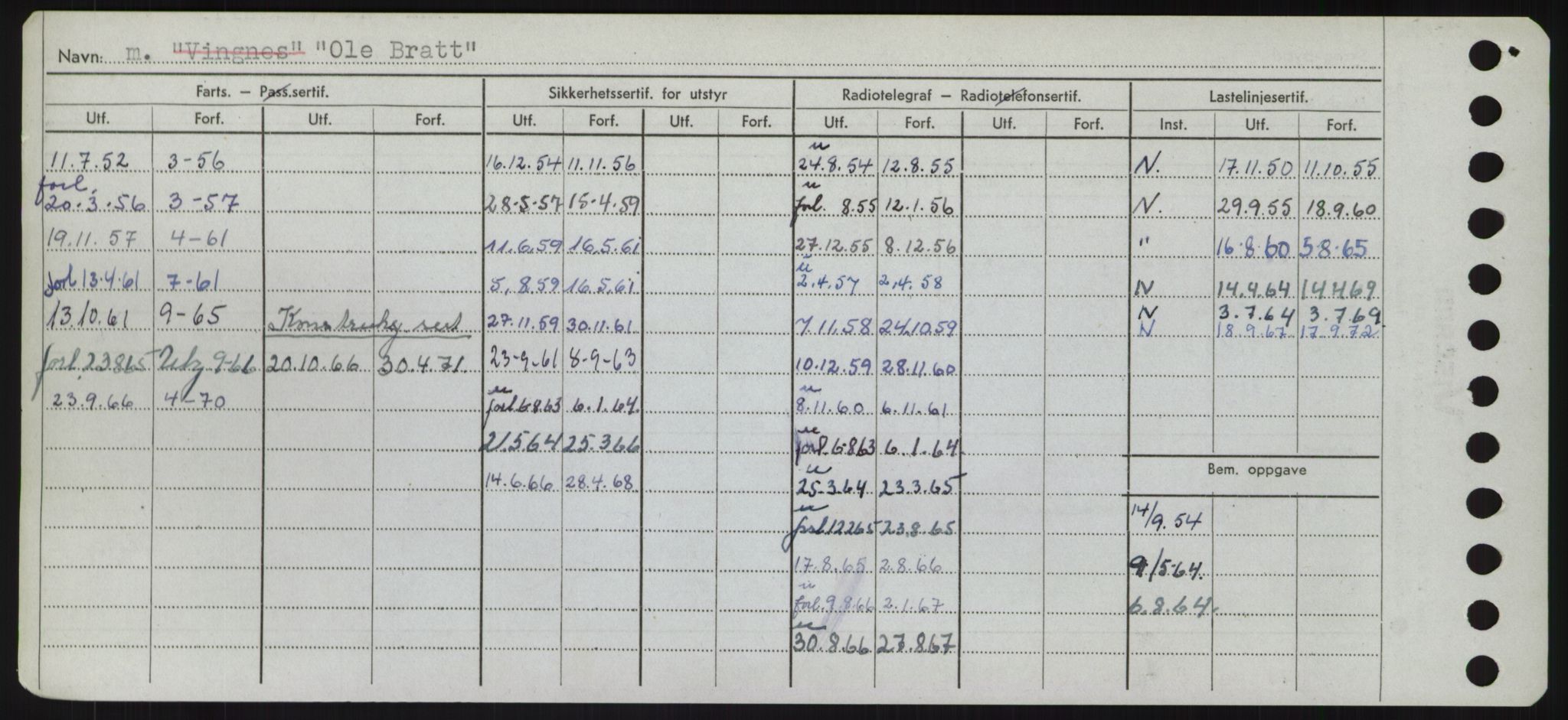 Sjøfartsdirektoratet med forløpere, Skipsmålingen, RA/S-1627/H/Hd/L0028: Fartøy, O, p. 210