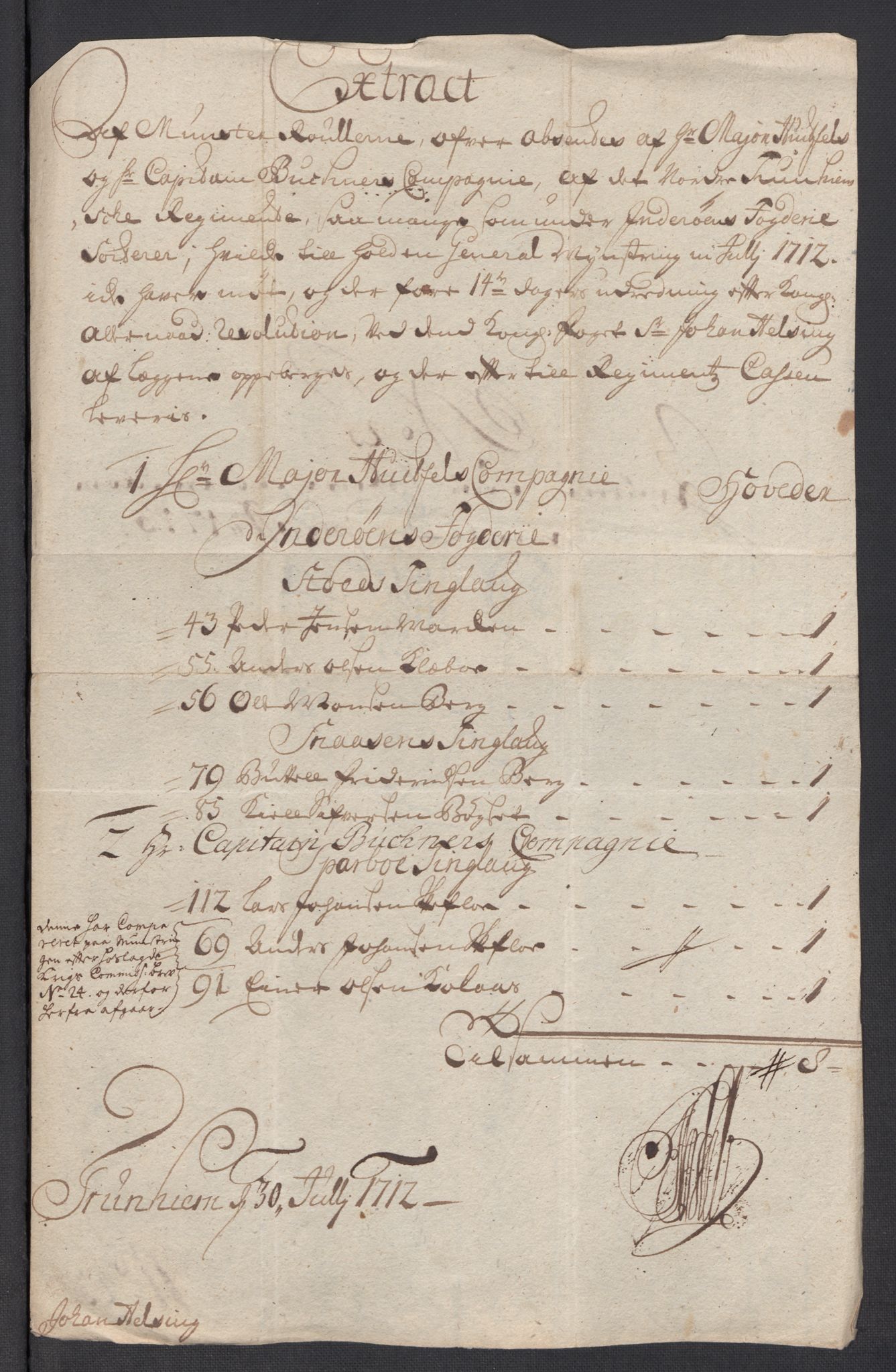 Rentekammeret inntil 1814, Reviderte regnskaper, Fogderegnskap, RA/EA-4092/R63/L4321: Fogderegnskap Inderøy, 1713, p. 233