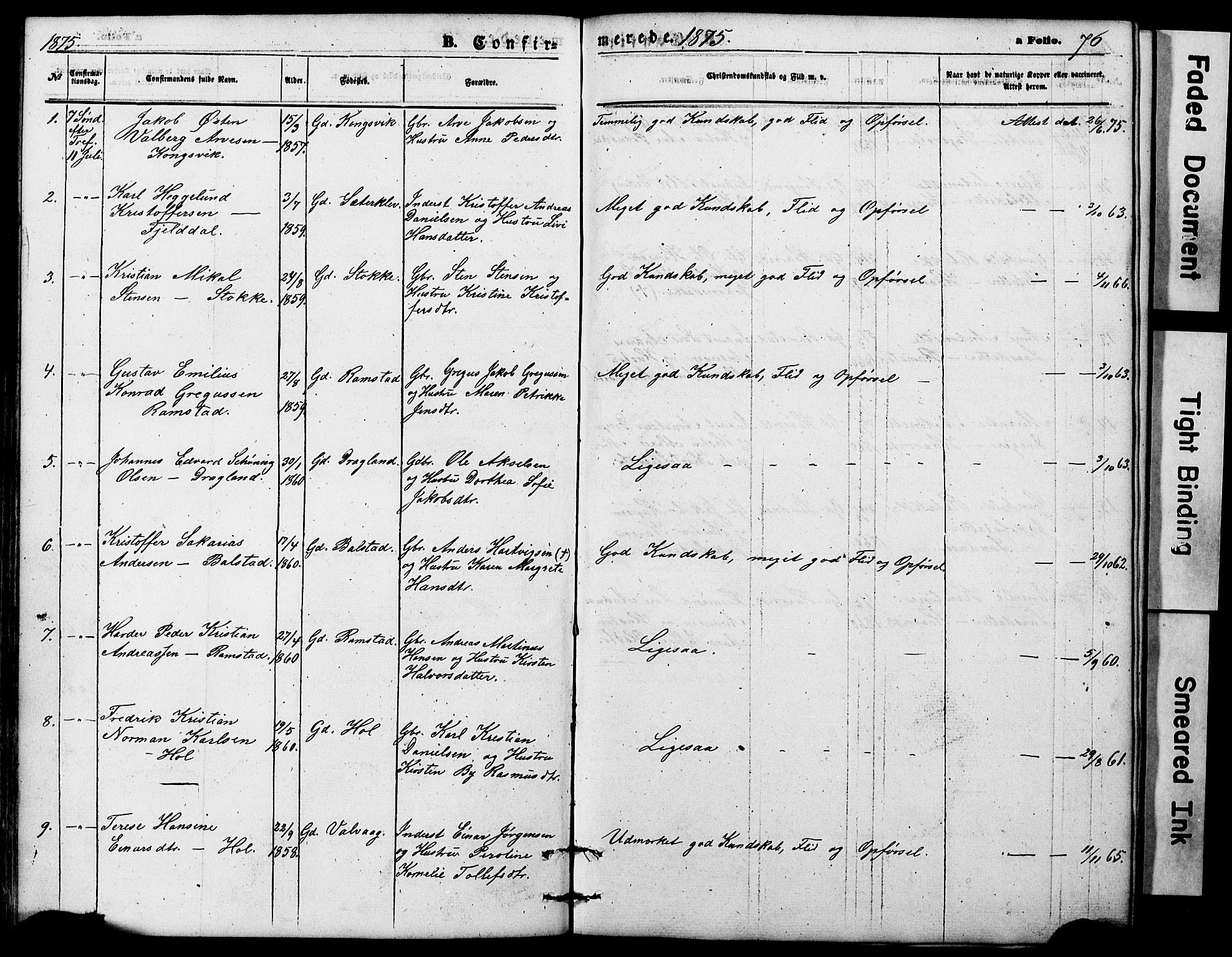 Ministerialprotokoller, klokkerbøker og fødselsregistre - Nordland, AV/SAT-A-1459/865/L0930: Parish register (copy) no. 865C02, 1866-1884, p. 76