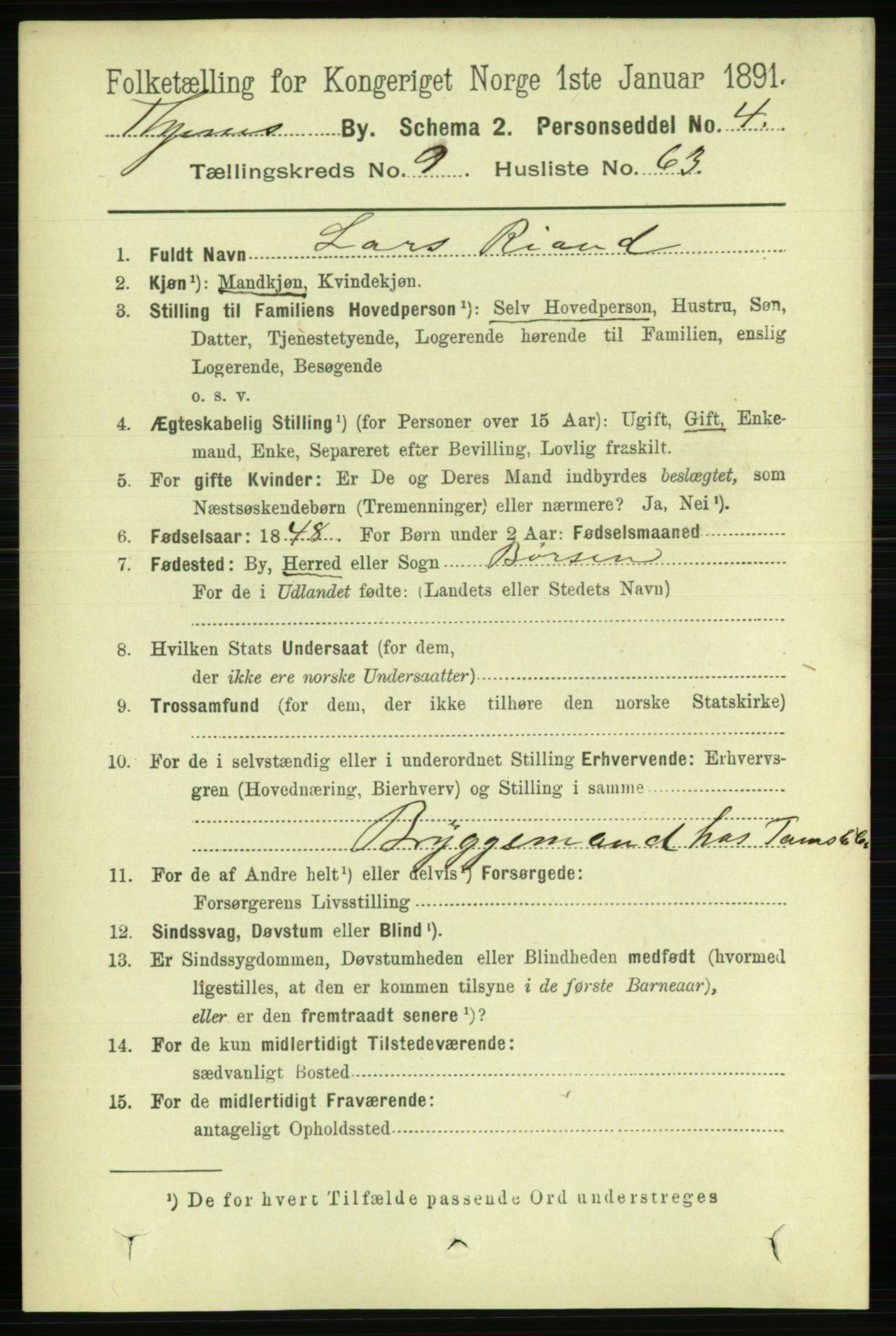 RA, 1891 census for 1601 Trondheim, 1891, p. 8318