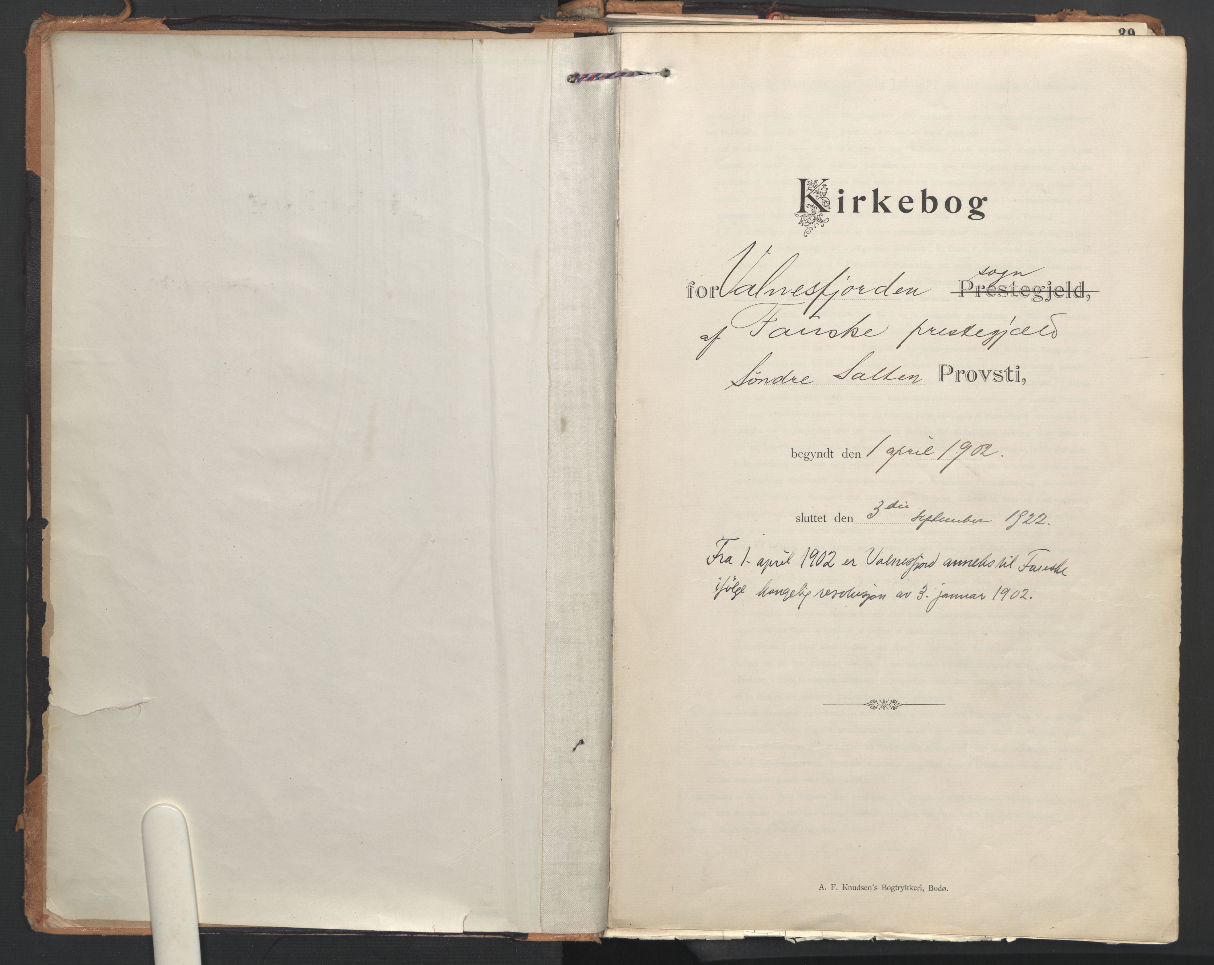 Ministerialprotokoller, klokkerbøker og fødselsregistre - Nordland, AV/SAT-A-1459/851/L0724: Parish register (official) no. 851A01, 1901-1922