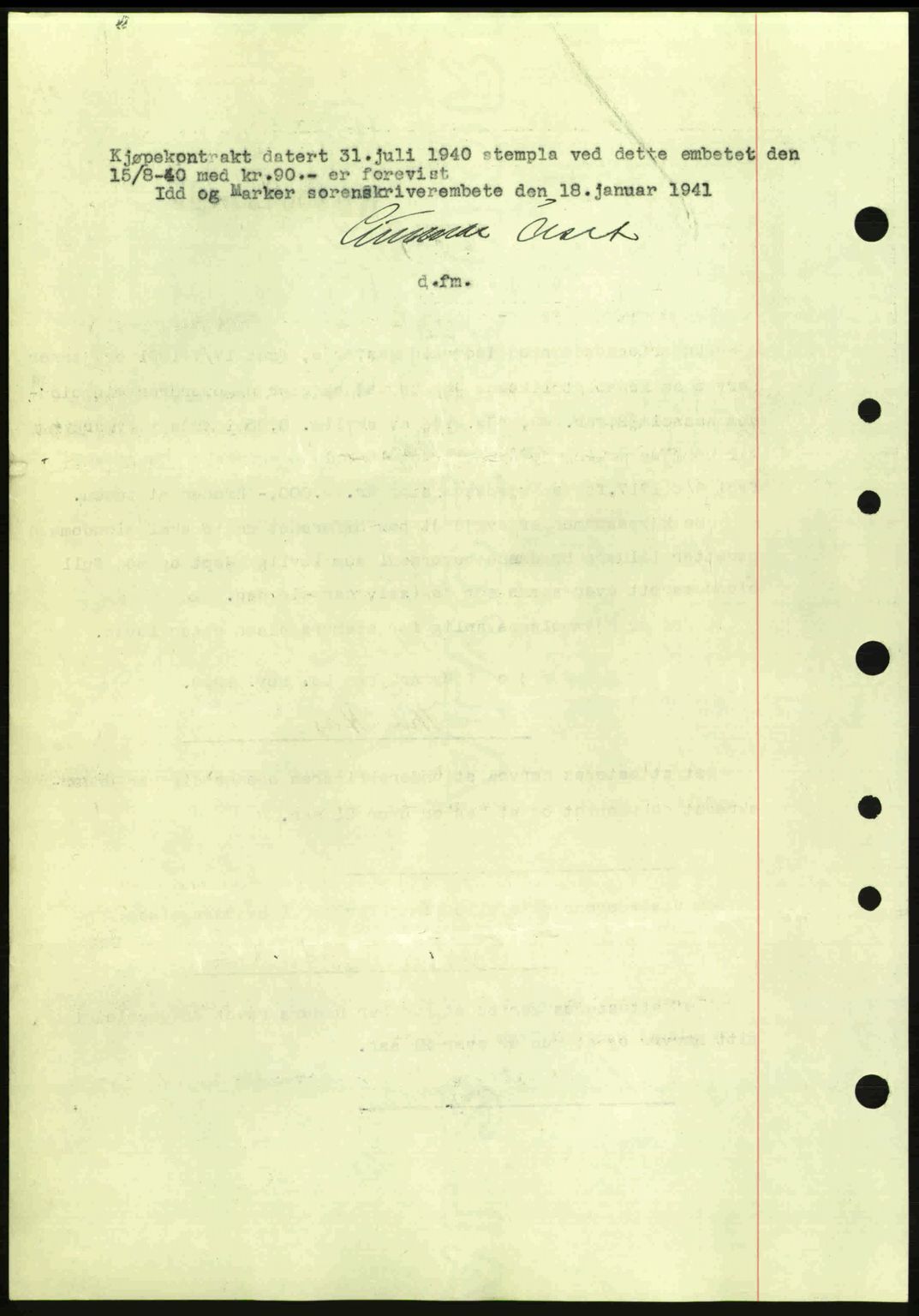 Idd og Marker sorenskriveri, AV/SAO-A-10283/G/Gb/Gbb/L0004: Mortgage book no. A4, 1940-1941, Diary no: : 79/1941