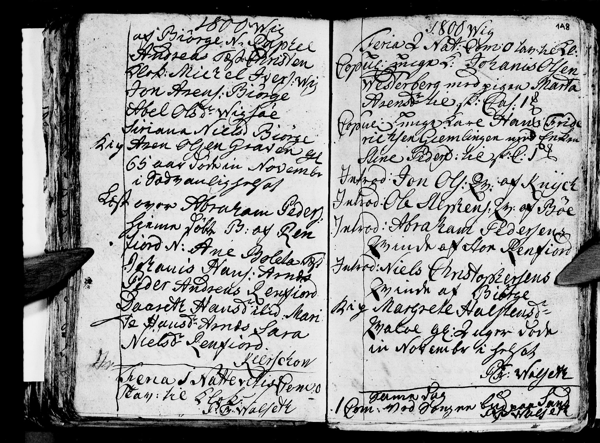Ministerialprotokoller, klokkerbøker og fødselsregistre - Nordland, AV/SAT-A-1459/812/L0184: Parish register (copy) no. 812C02, 1793-1809, p. 148