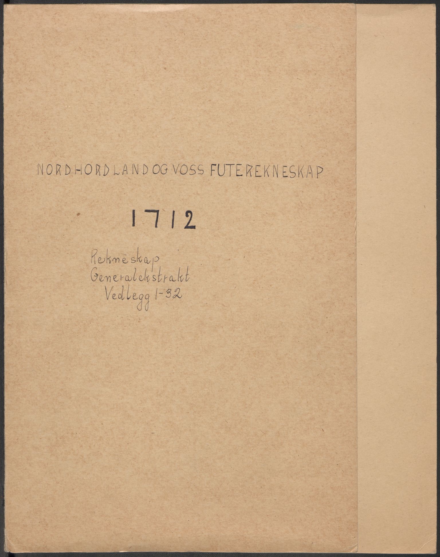 Rentekammeret inntil 1814, Reviderte regnskaper, Fogderegnskap, RA/EA-4092/R51/L3194: Fogderegnskap Nordhordland og Voss, 1712, p. 2