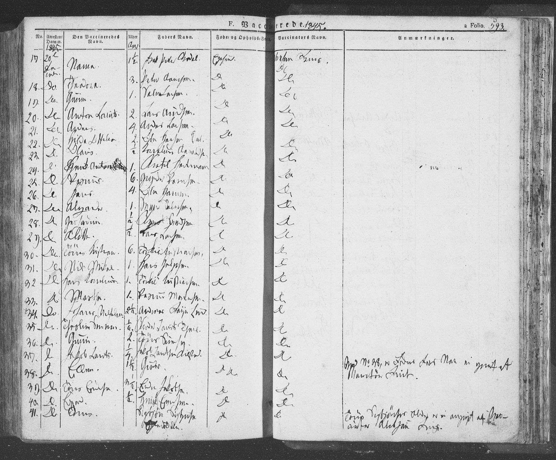 Eigersund sokneprestkontor, SAST/A-101807/S08/L0009: Parish register (official) no. A 9, 1827-1850, p. 593