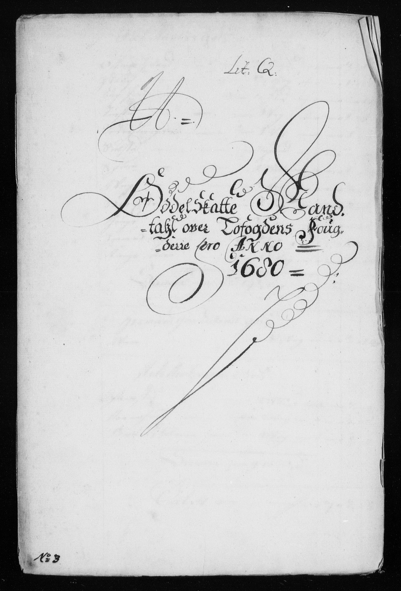 Rentekammeret inntil 1814, Reviderte regnskaper, Stiftamtstueregnskaper, Trondheim stiftamt og Nordland amt, RA/EA-6044/R/Rh/L0007: Nordland amt, 1680